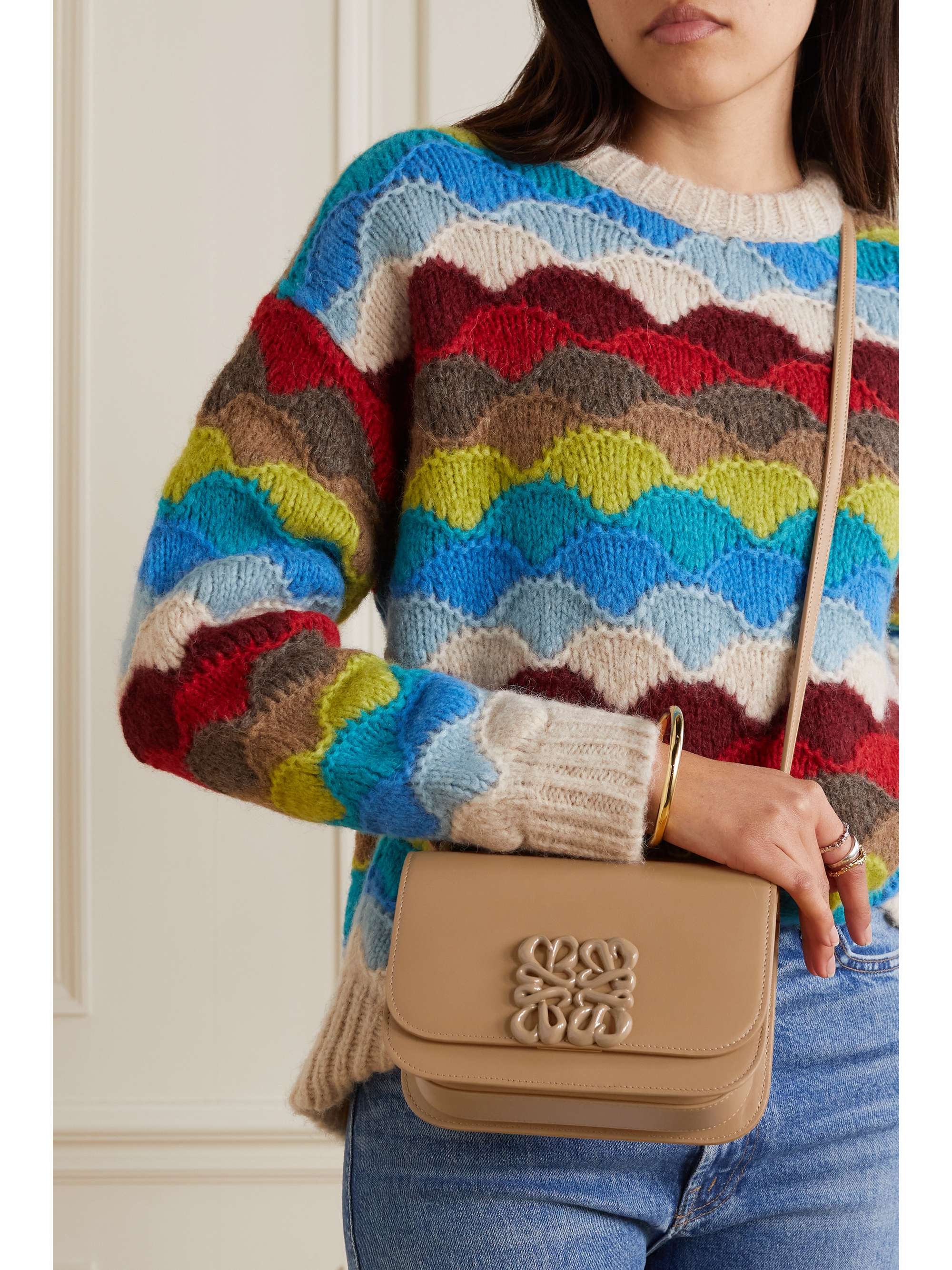 Goya small leather shoulder bag