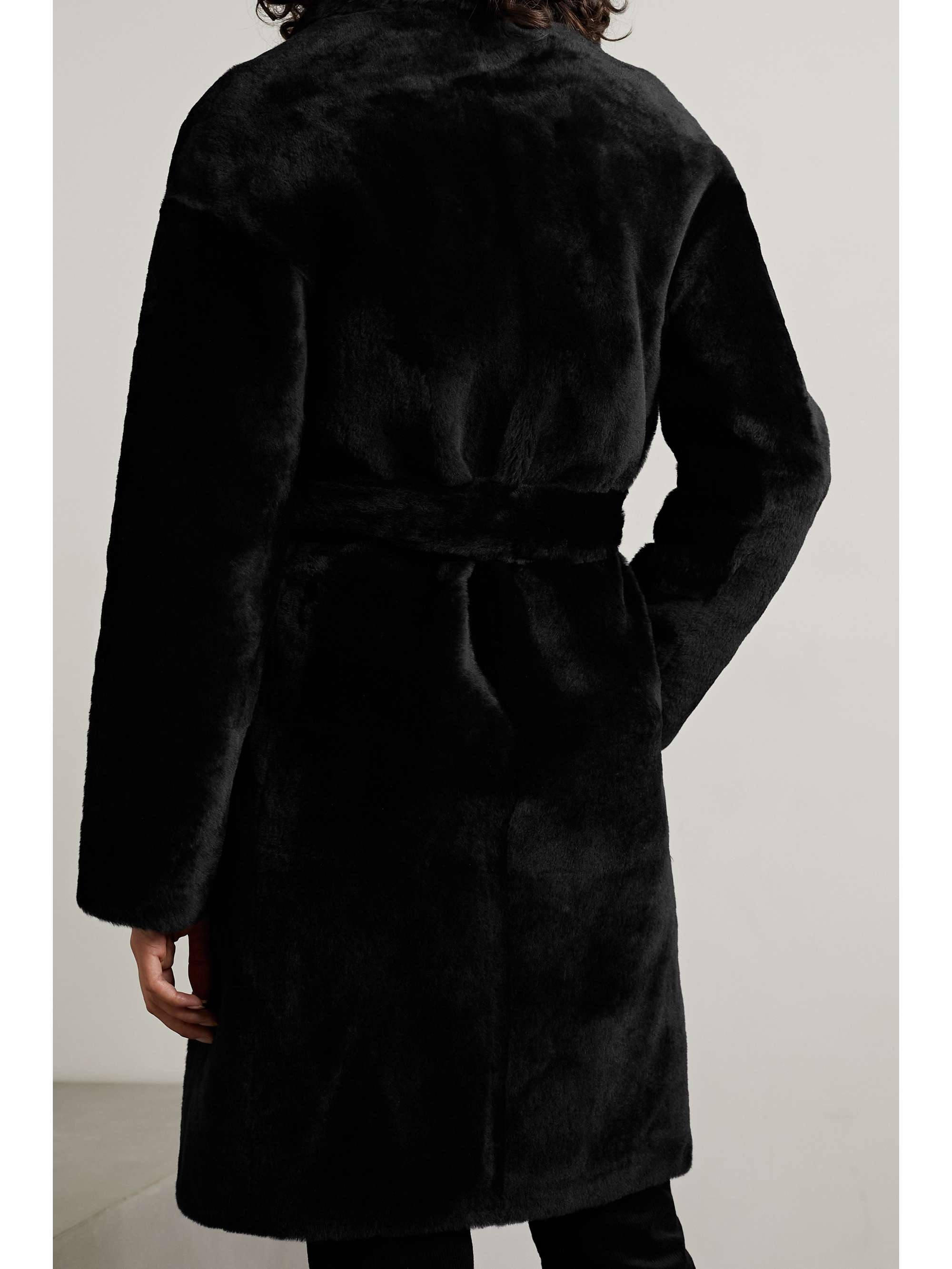 YVES SALOMON Reversible belted leopard-print shearling coat