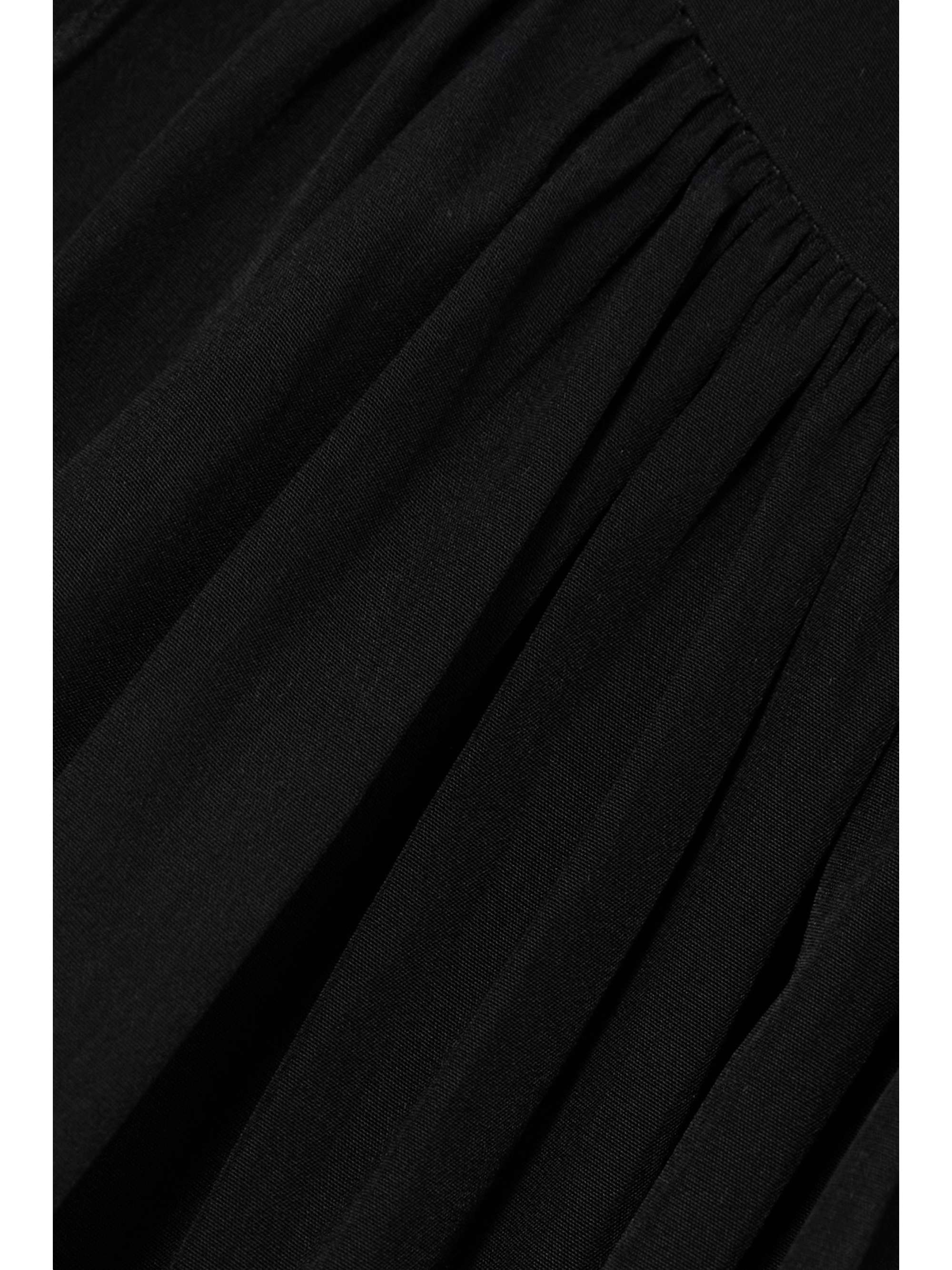 LANVIN 缎布荷叶腰摆挂脖上衣