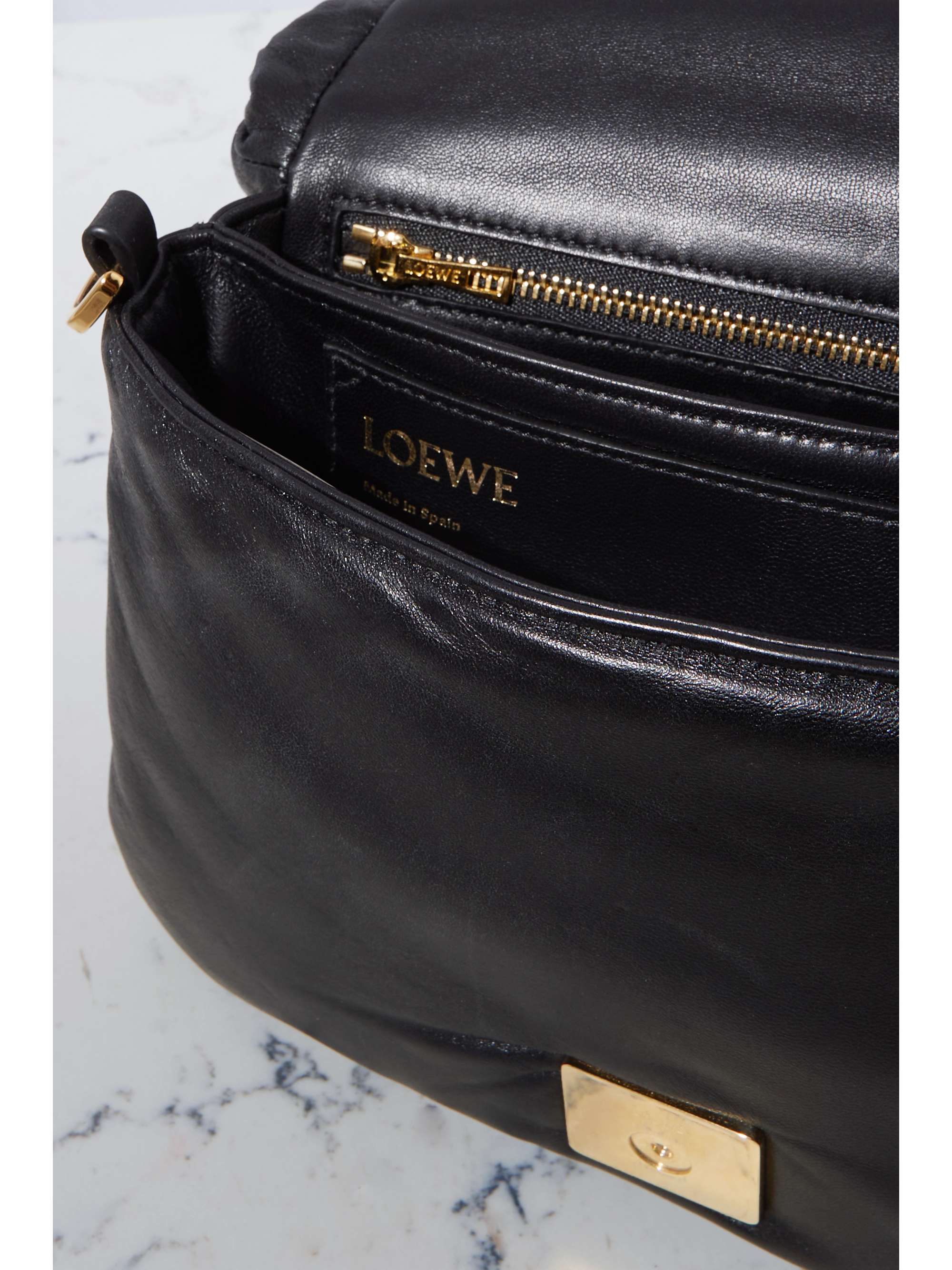 Puffer Goya padded leather shoulder bag Puffer Goya padded leather shoulder bag