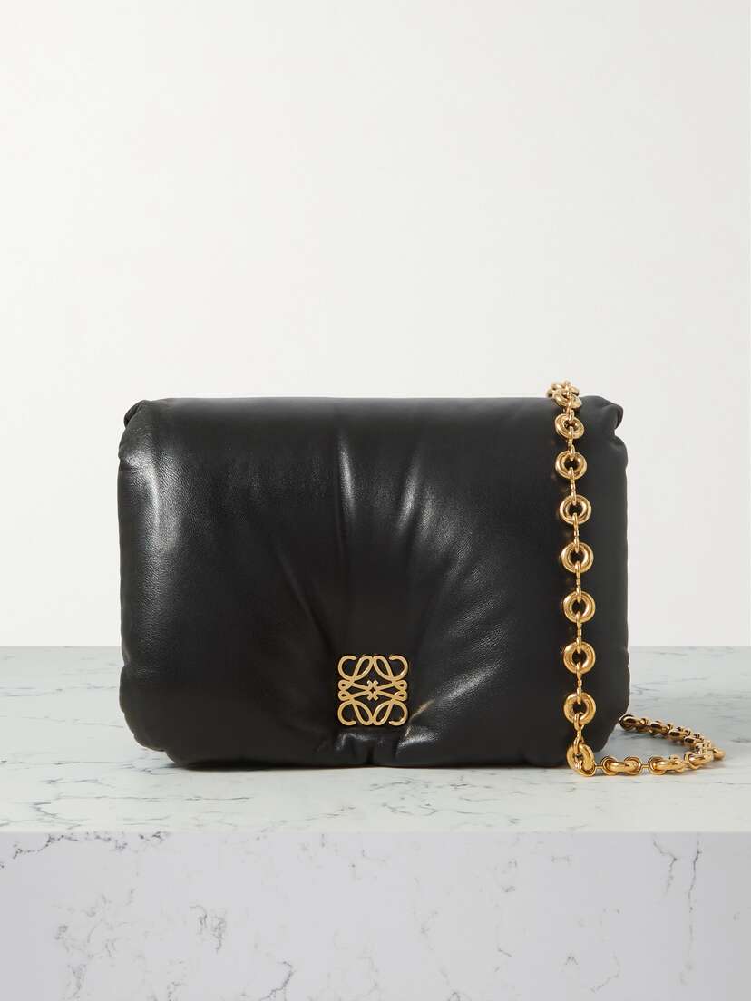 Loewe Puffer Goya Padded Leather Down Shoulder Bag