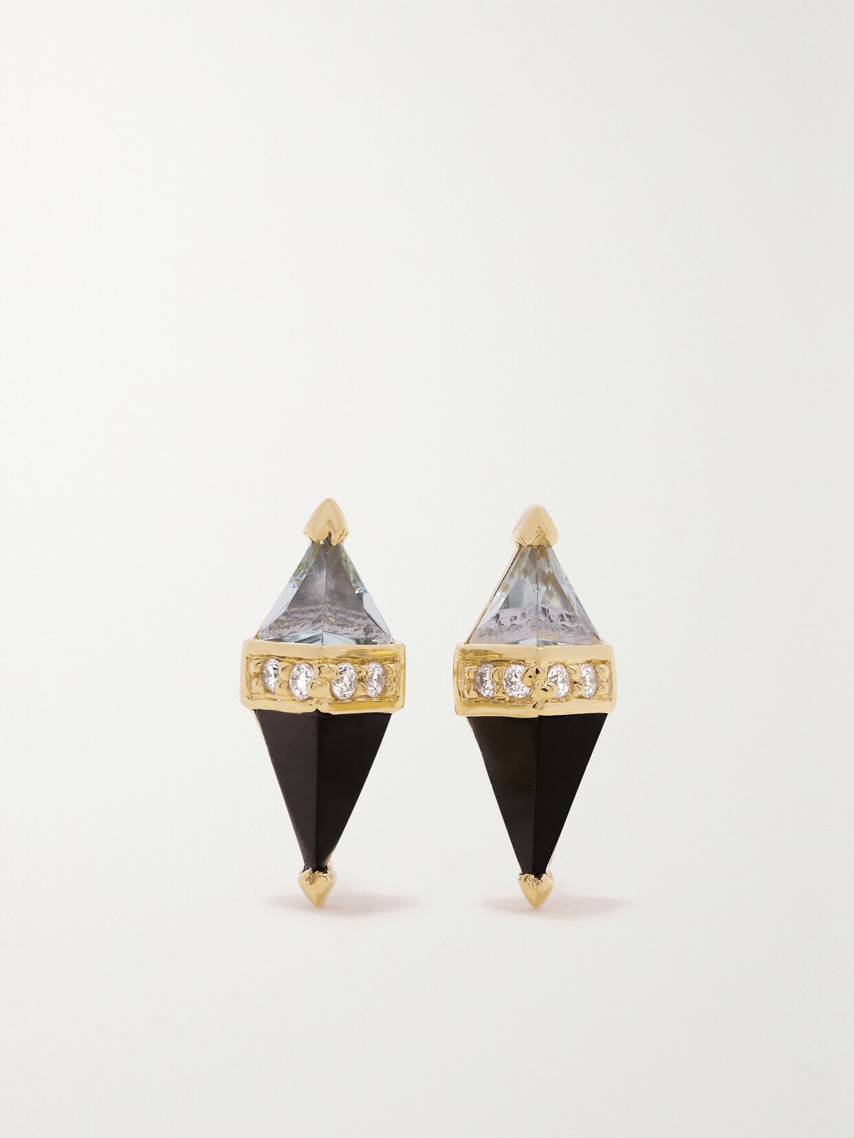 Sorellina Pietra 18-karat Gold Multi-stone Earrings