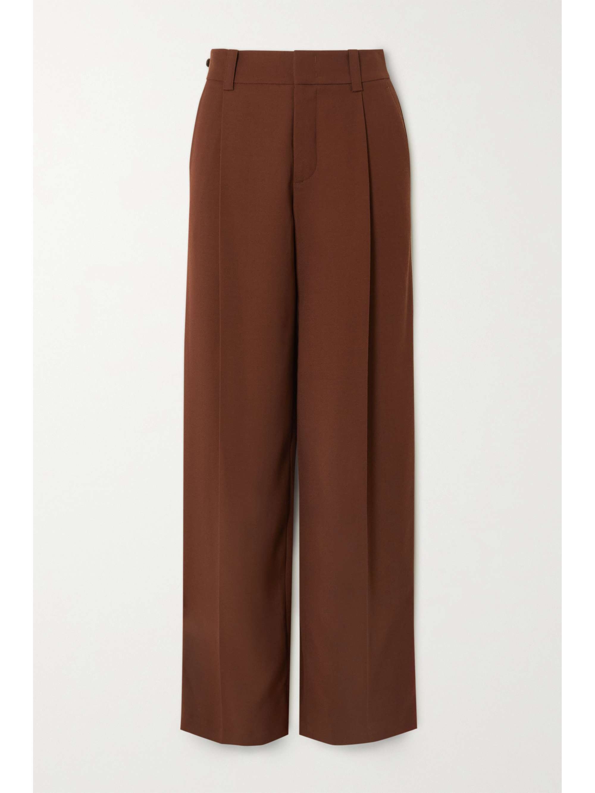 VINCE Pleated ECOVERO-blend crepe wide-leg pants | NET-A-PORTER