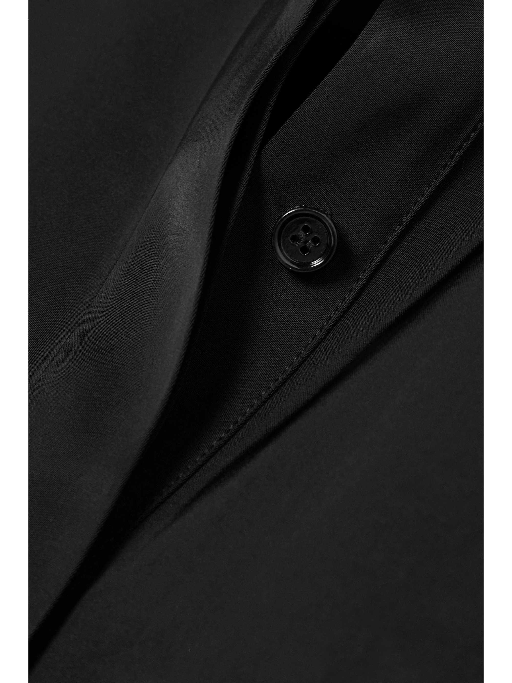 GIVENCHY Ruffled satin-crepe shirt