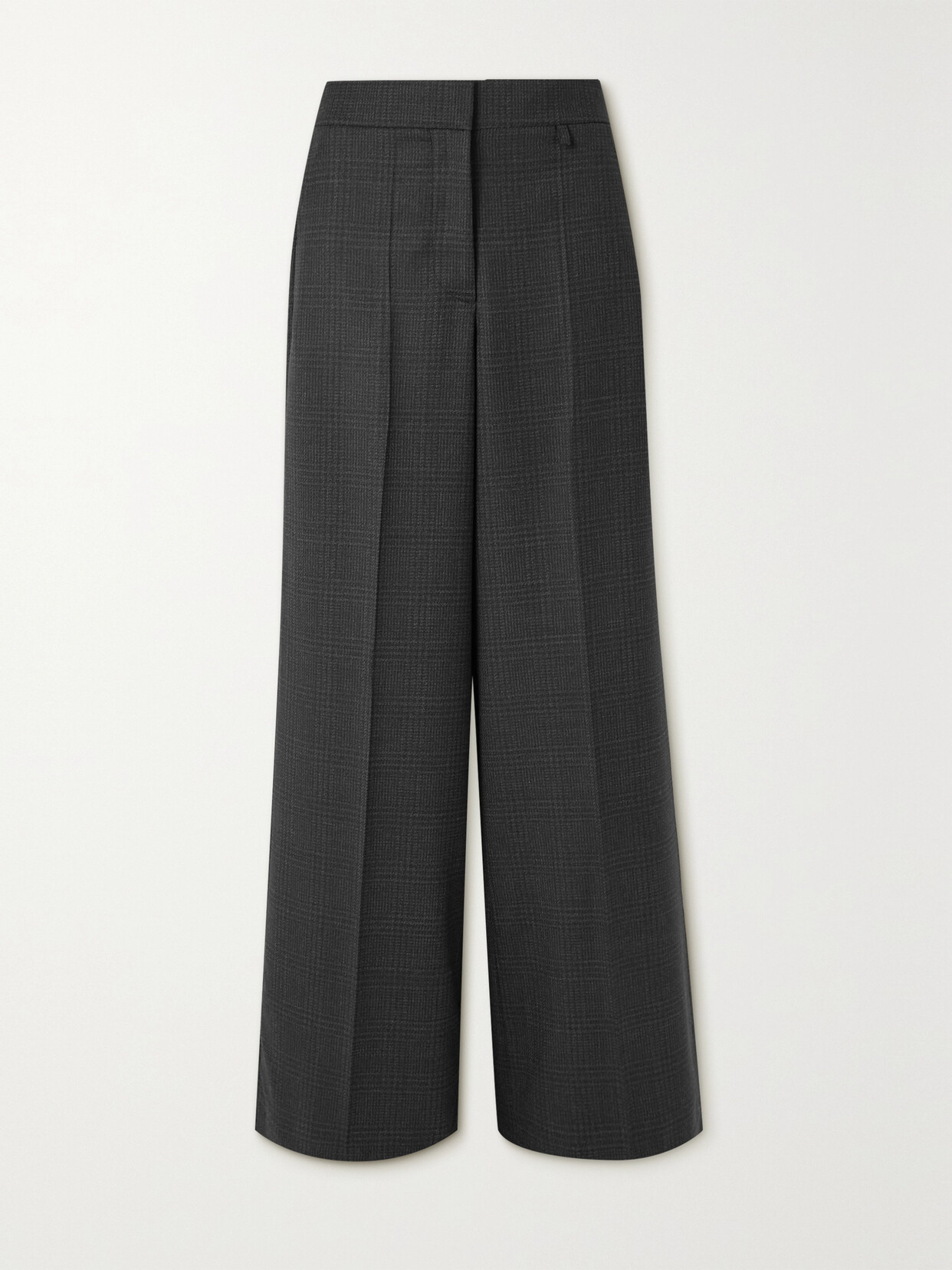 Givenchy Checked Wool Wide-leg Pants