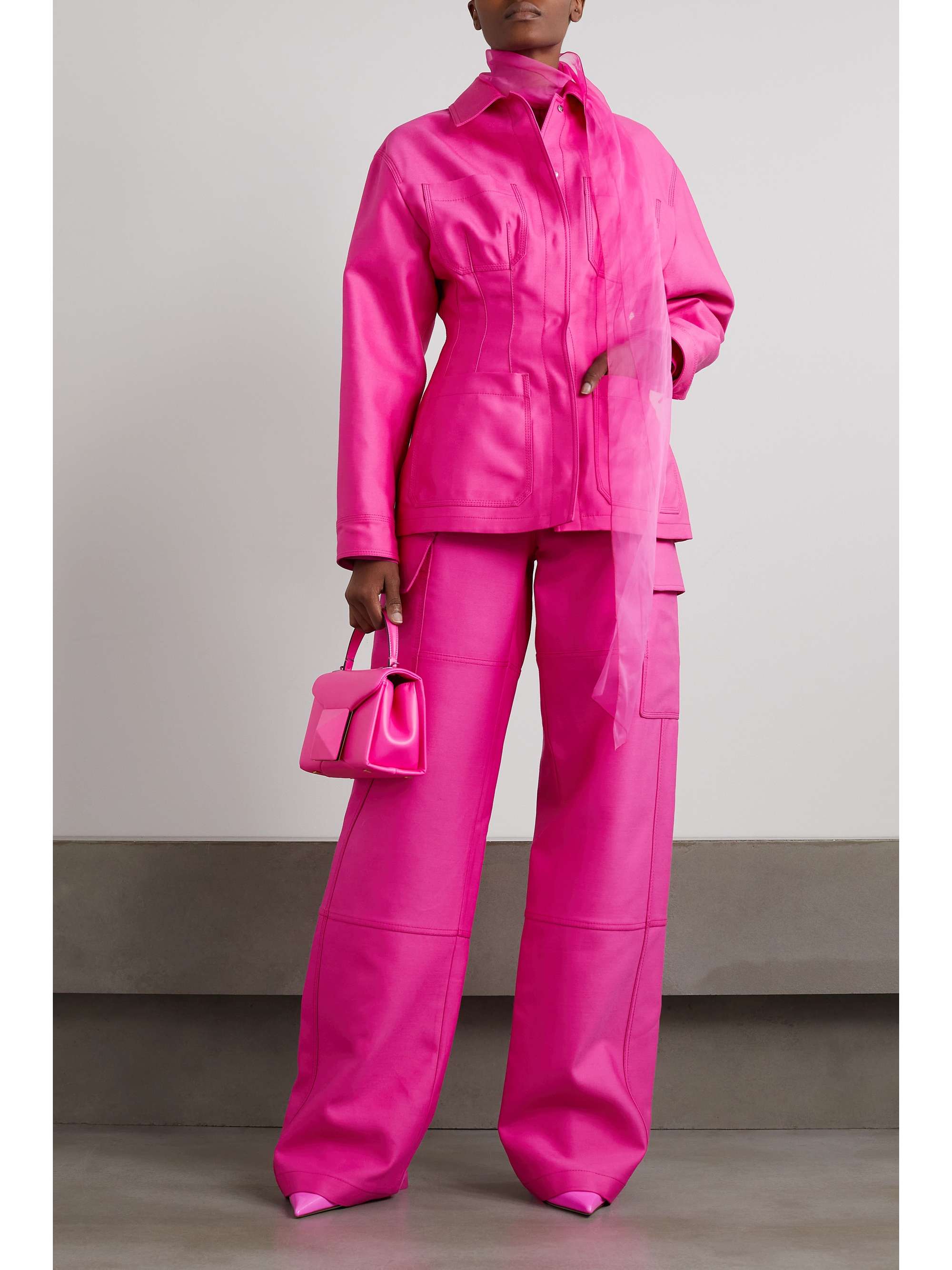 VALENTINO GARAVANI Cotton, wool and silk-blend blazer