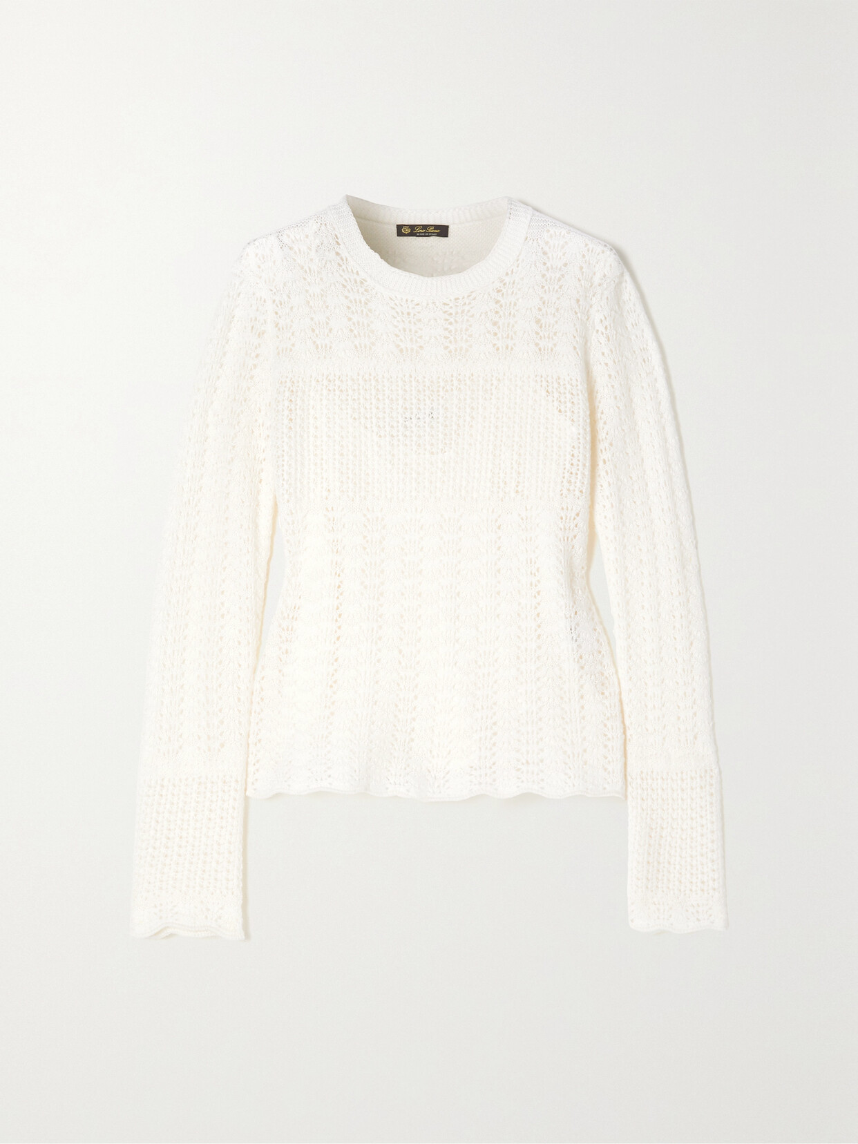 Loro Piana - Monviso Open-knit Cashmere And Silk-blend Sweater - White