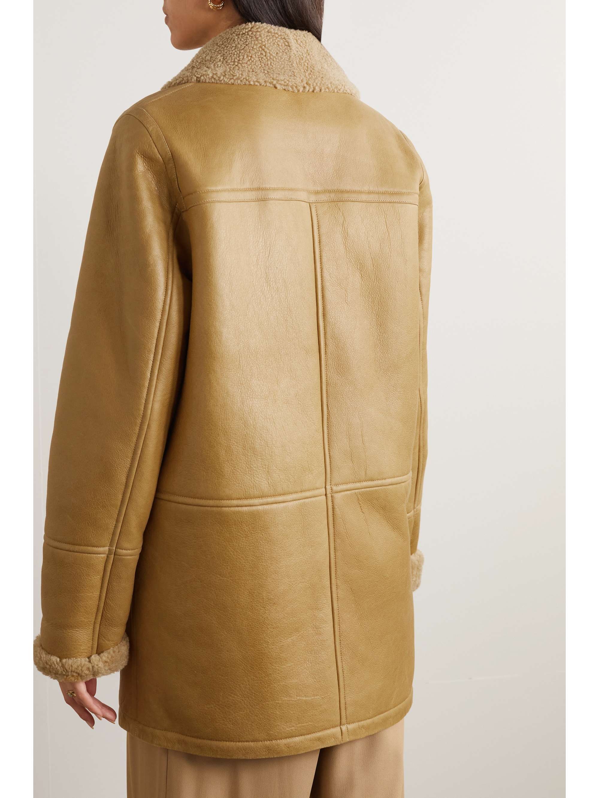YVES SALOMON Double-breasted shearling coat
