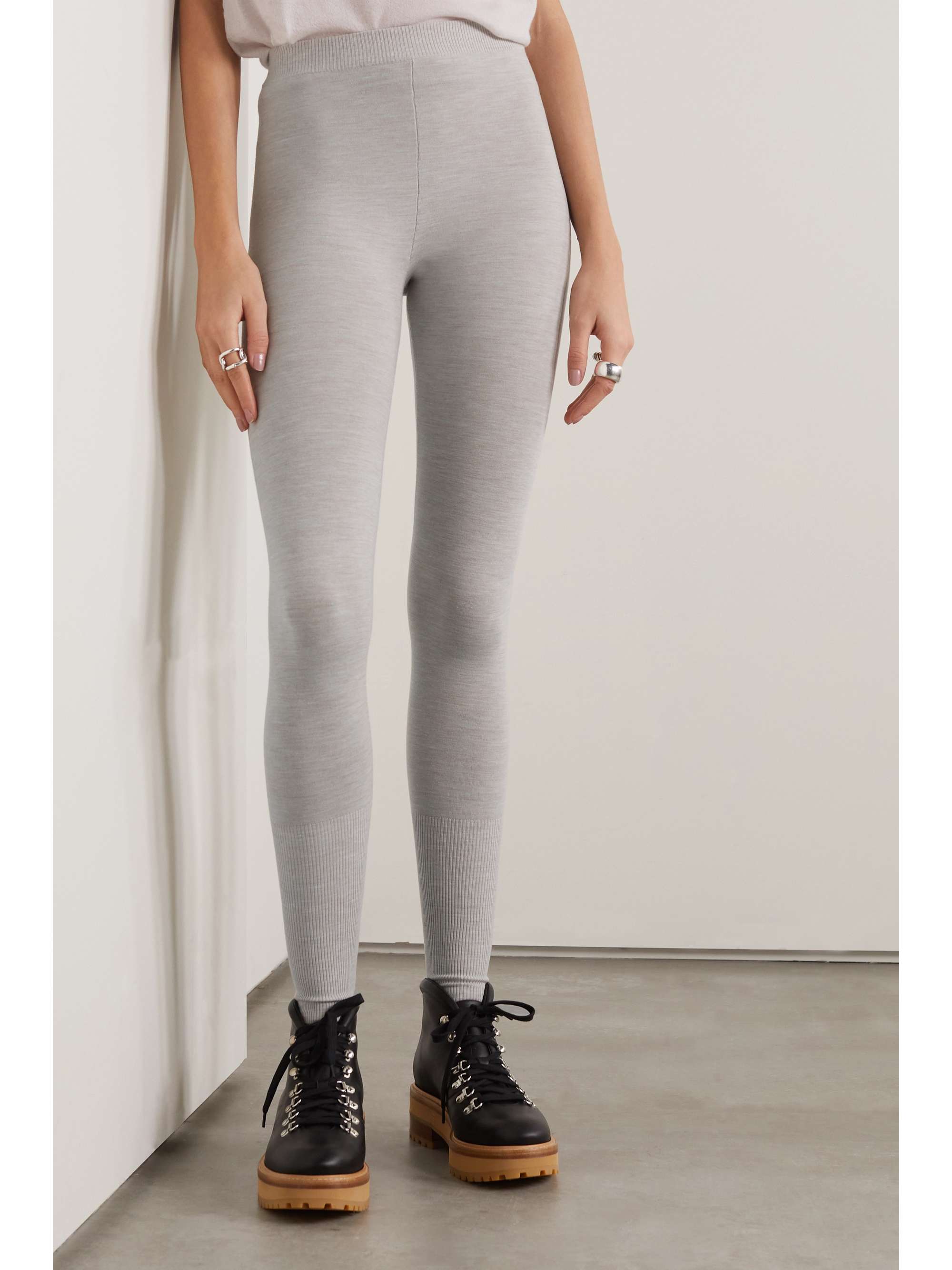 LORO PIANA Wool-blend leggings