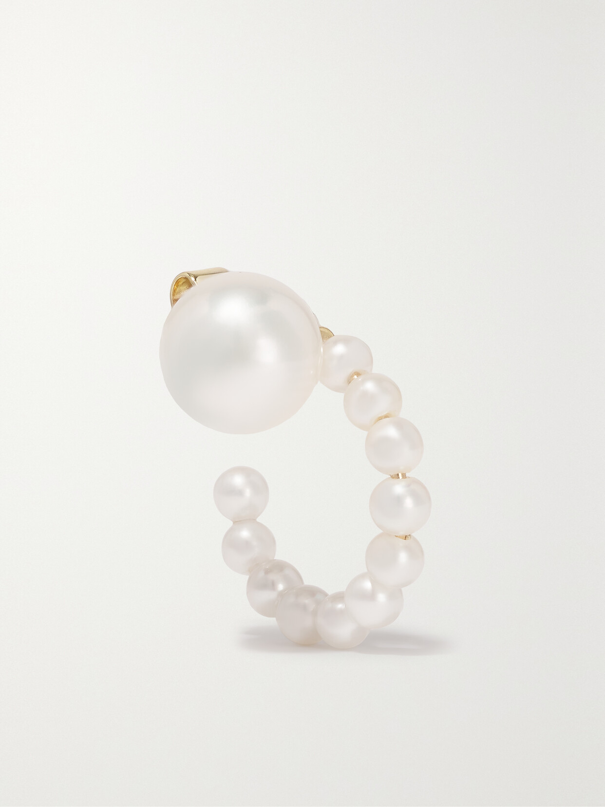 Sophie Bille Brahe - Lien De Perles 14-karat Gold Pearl Single Earring - R