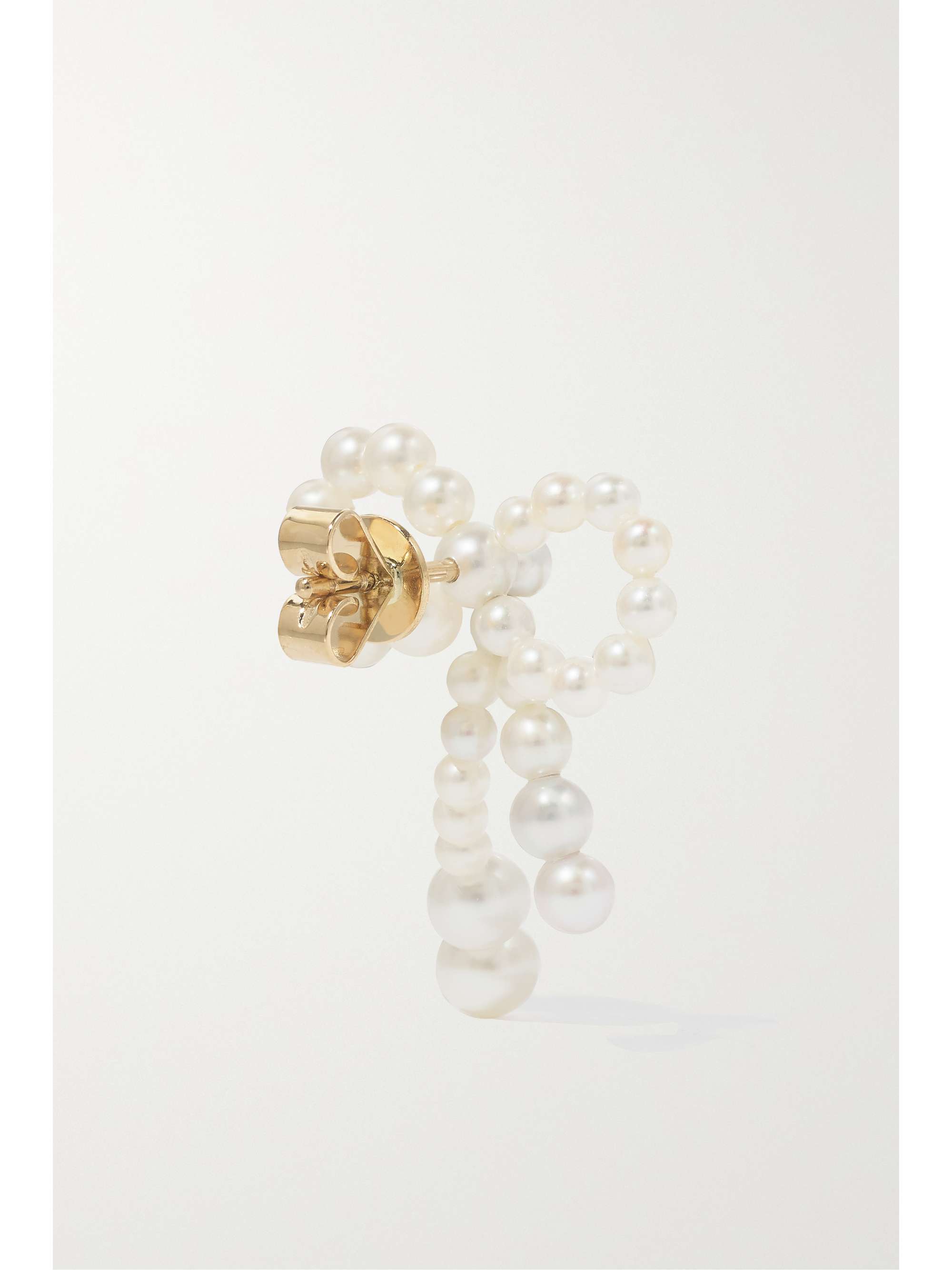 SOPHIE BILLE BRAHE Grand Rosette 14-karat gold pearl earrings