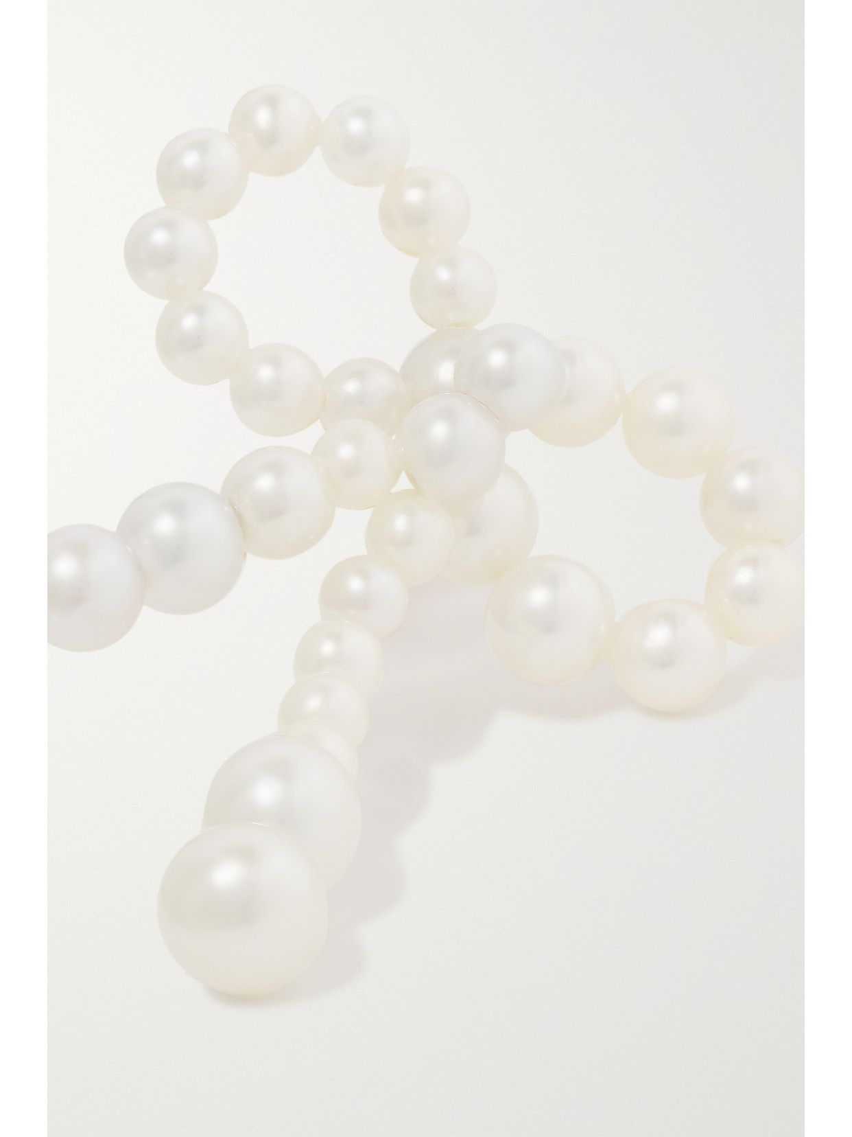 Sophie Bille Brahe Rosette De Perles 14kt & Pearl Earrings In White