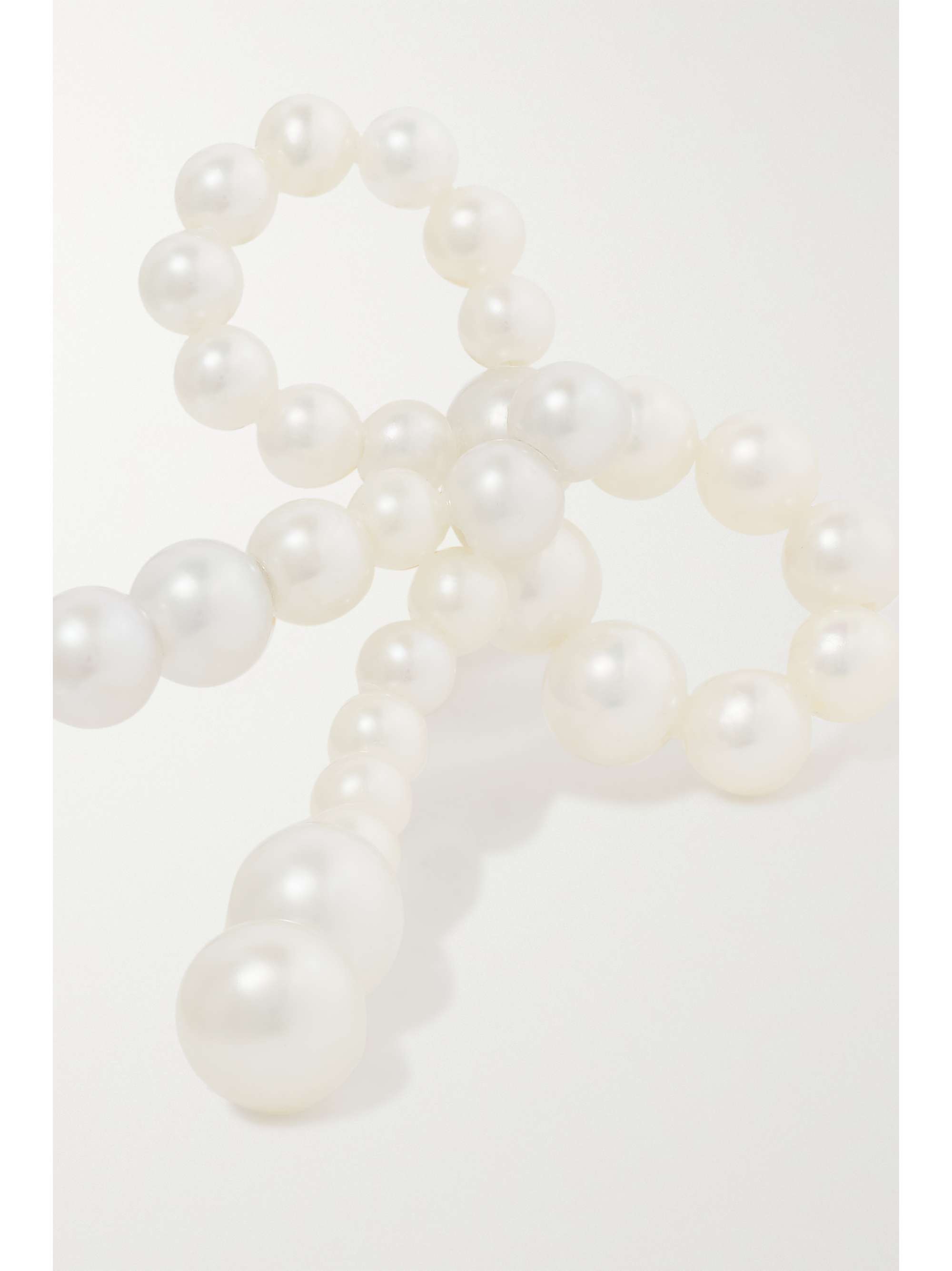 SOPHIE BILLE BRAHE Grand Rosette 14-karat gold pearl earrings