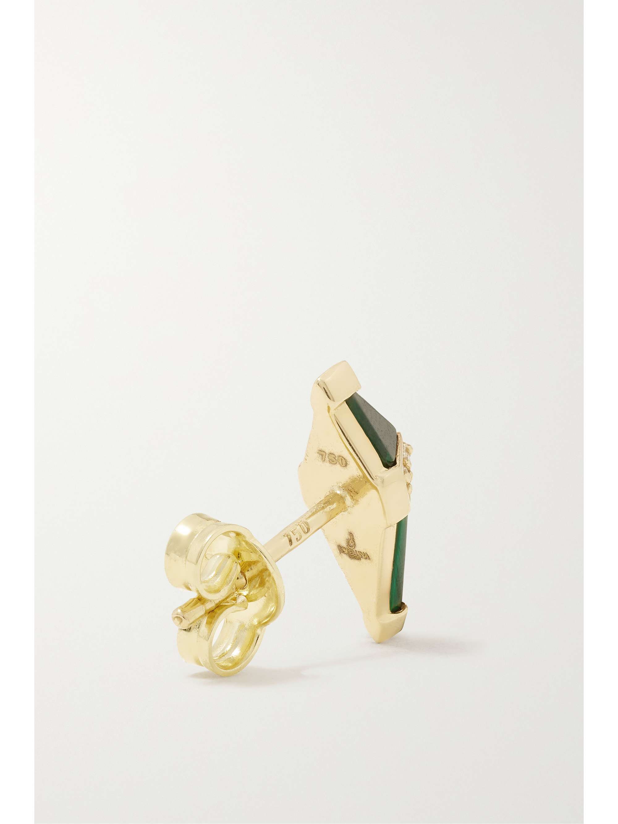 SORELLINA Pietra 18-karat gold, lapis lazuli and diamond earrings