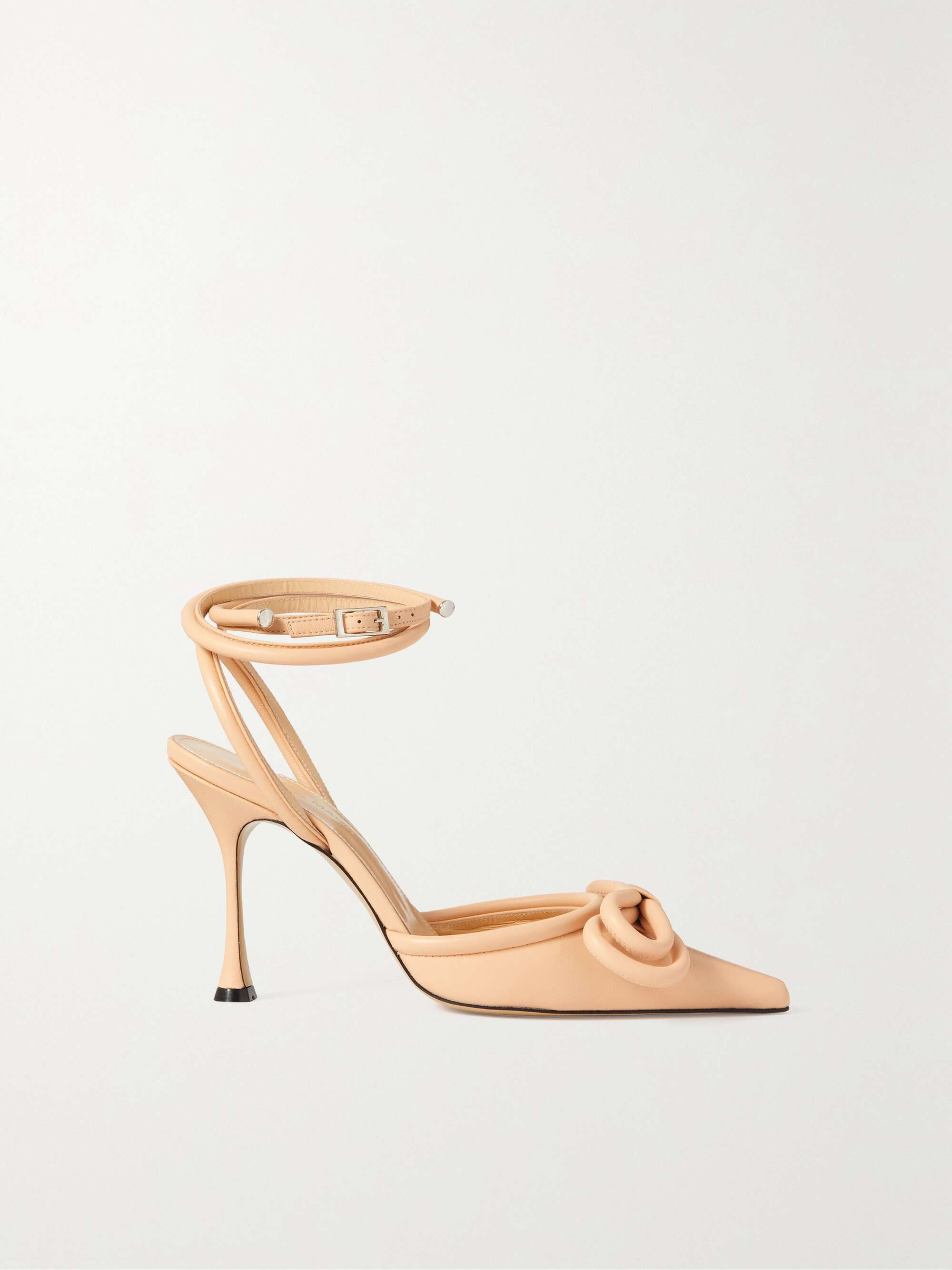 MACH u0026 MACH Double Bow leather point-toe pumps | NET-A-PORTER