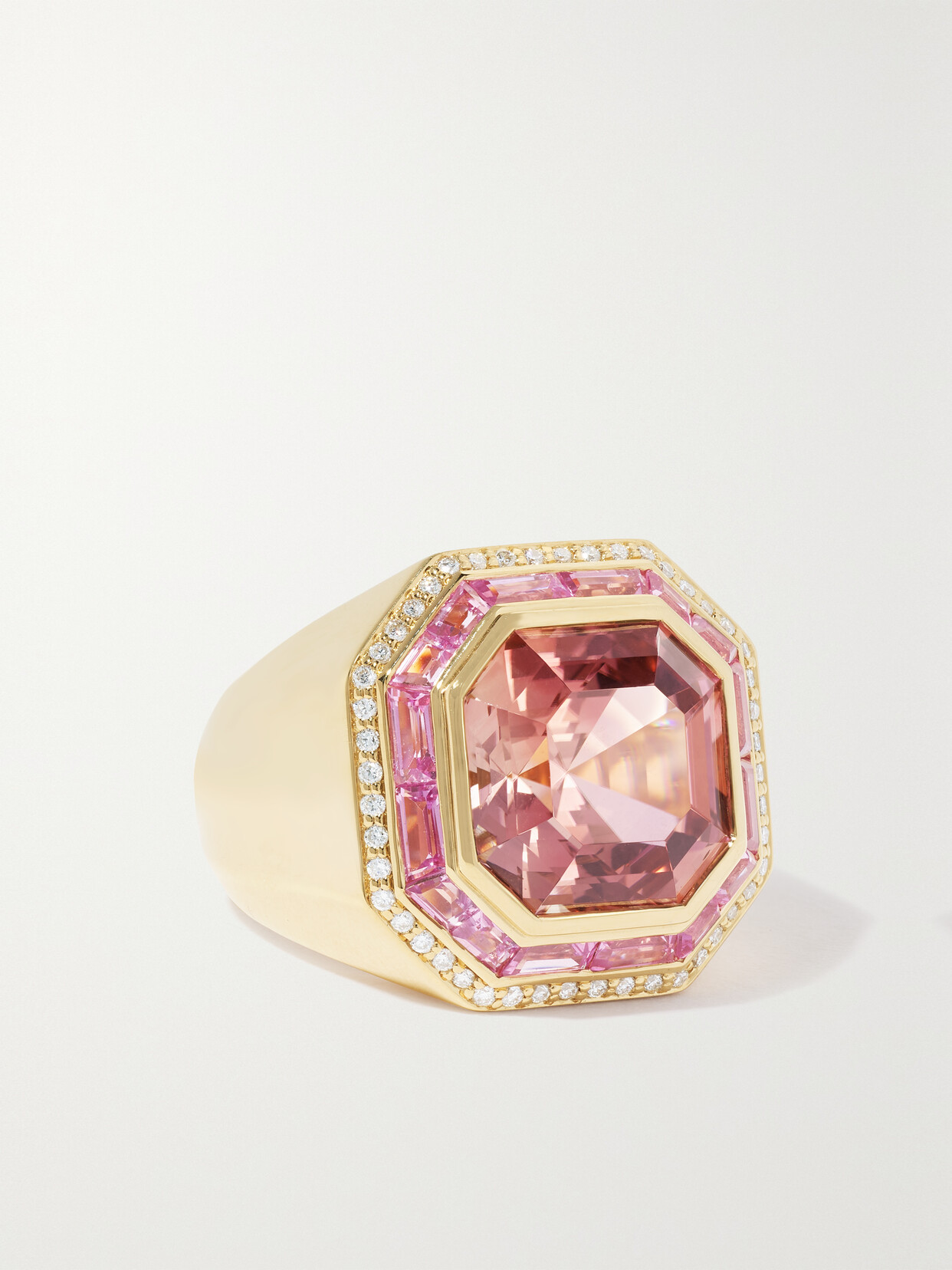Sorellina Nomad 18-karat Gold Multi-stone Ring In Pink