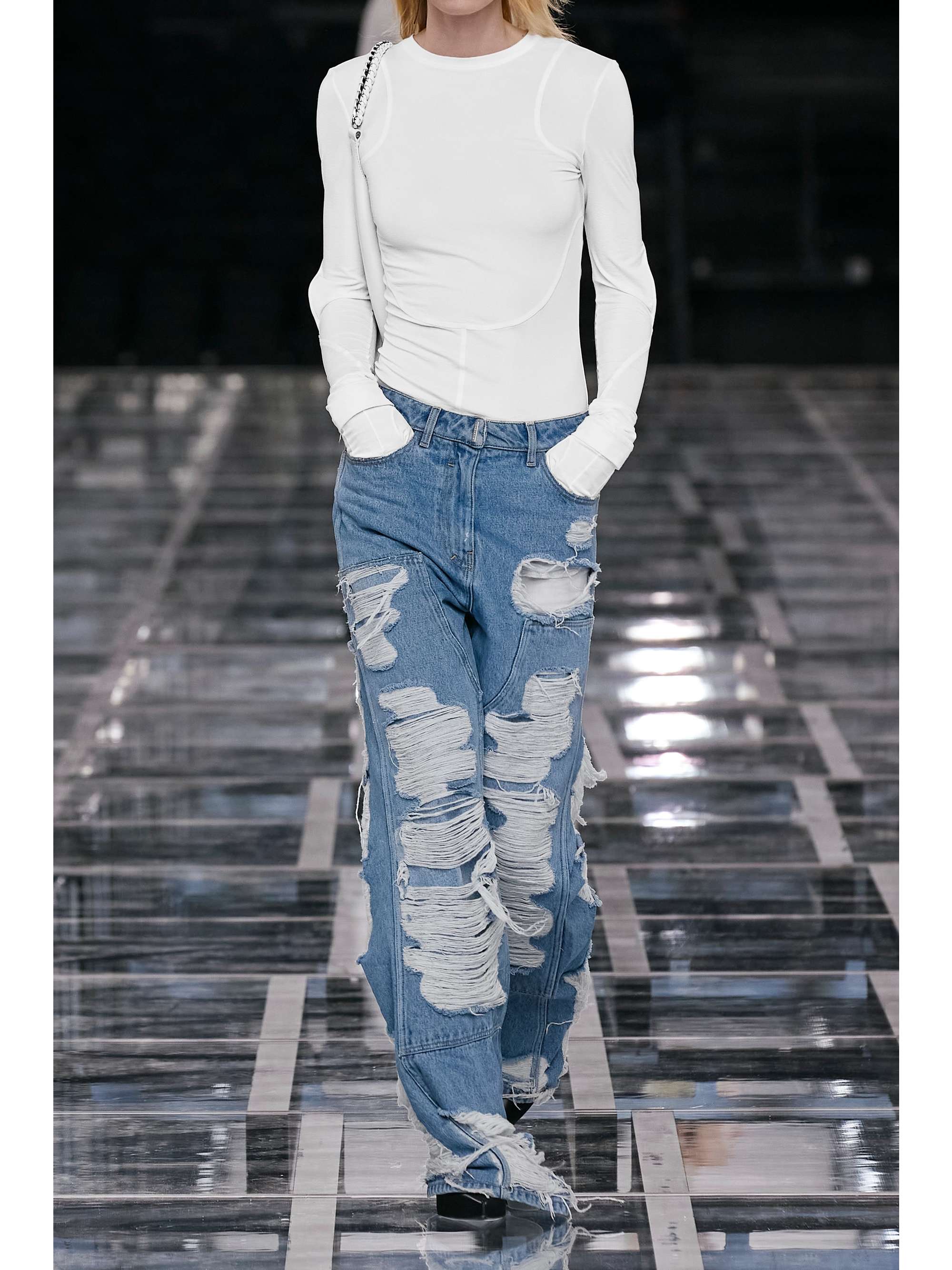 GIVENCHY Cutout stretch-jersey top