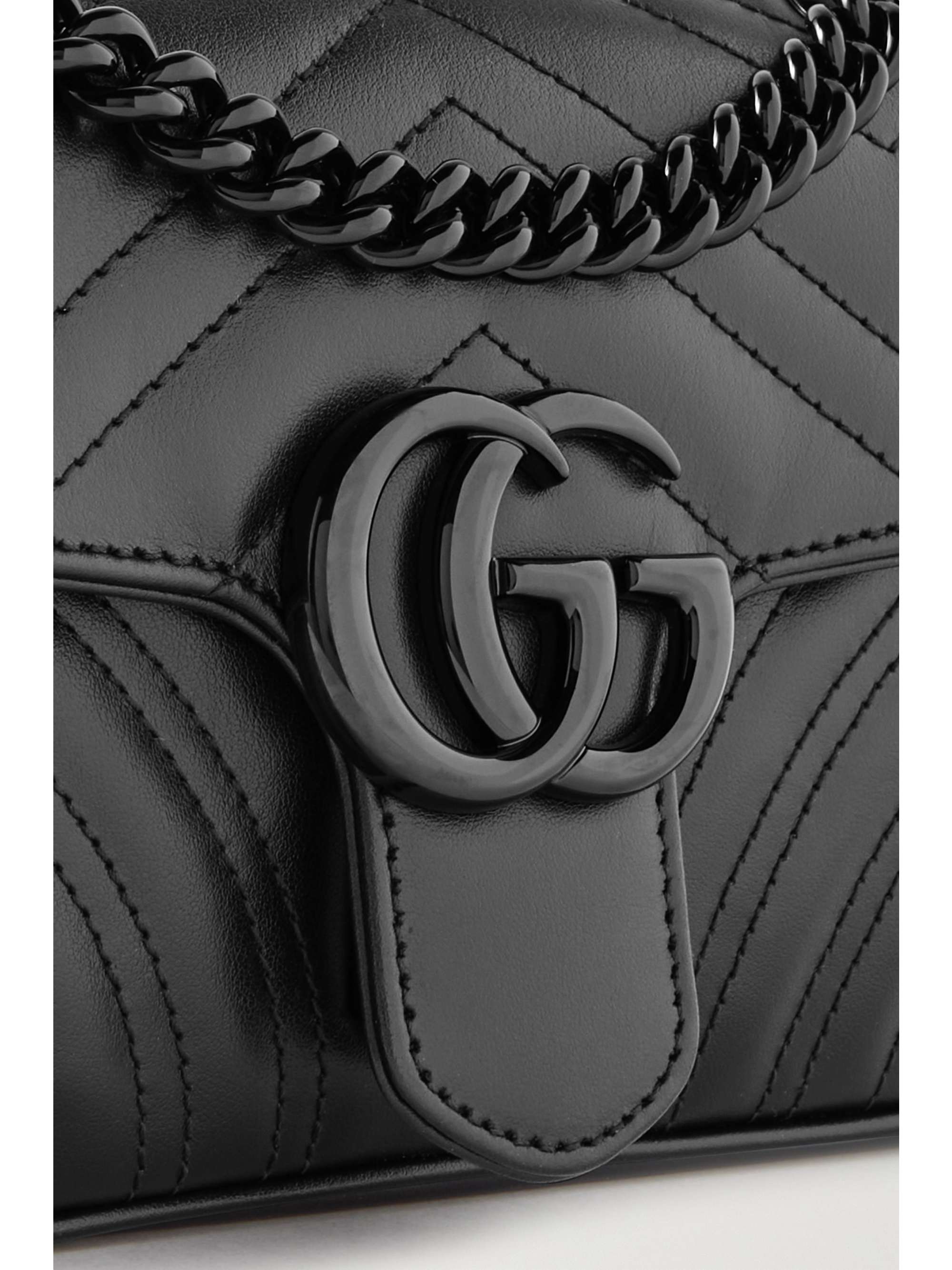GUCCI GG Marmont 绗缝皮革小号单肩包
