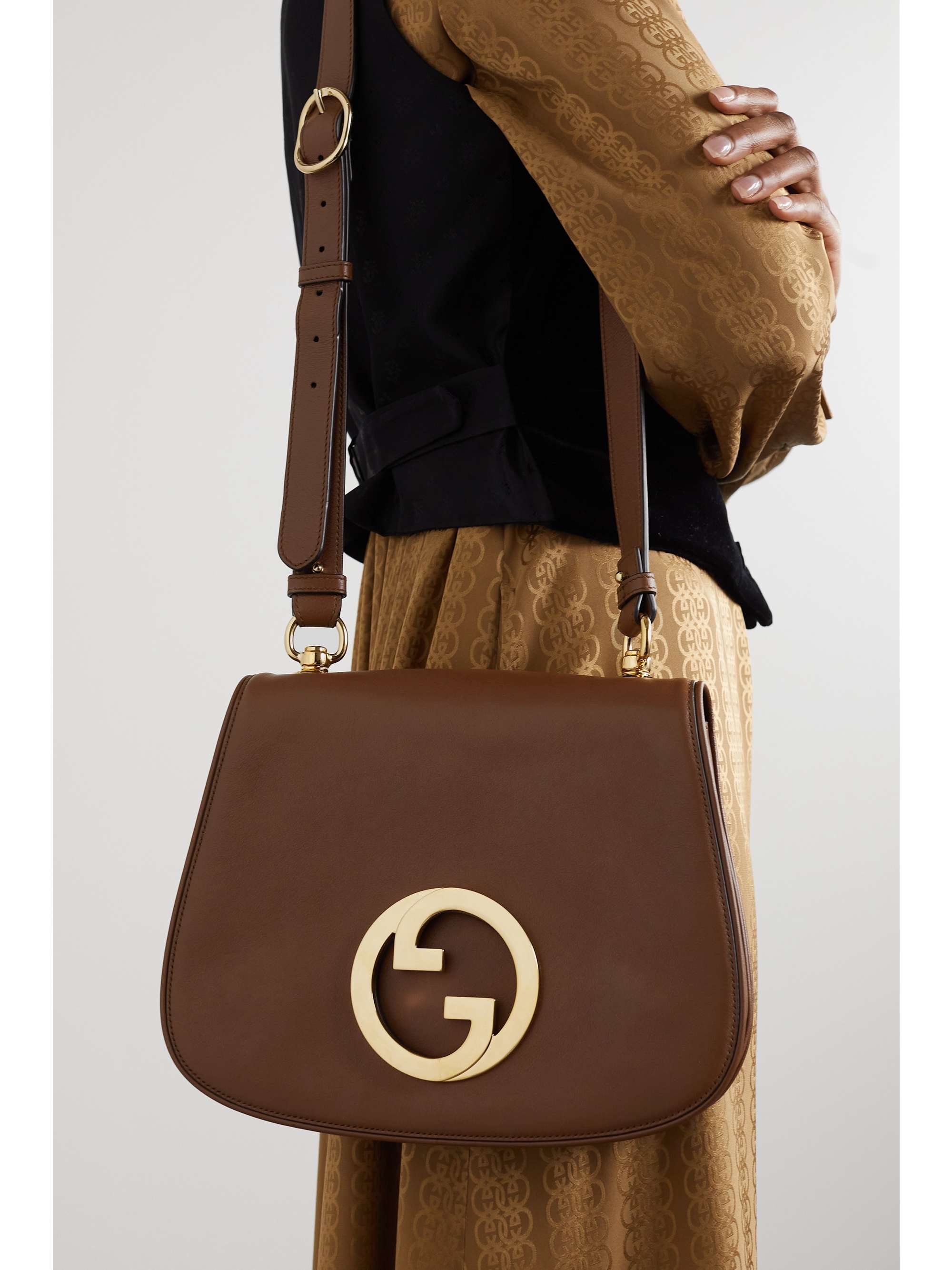 gucci handbags brown leather