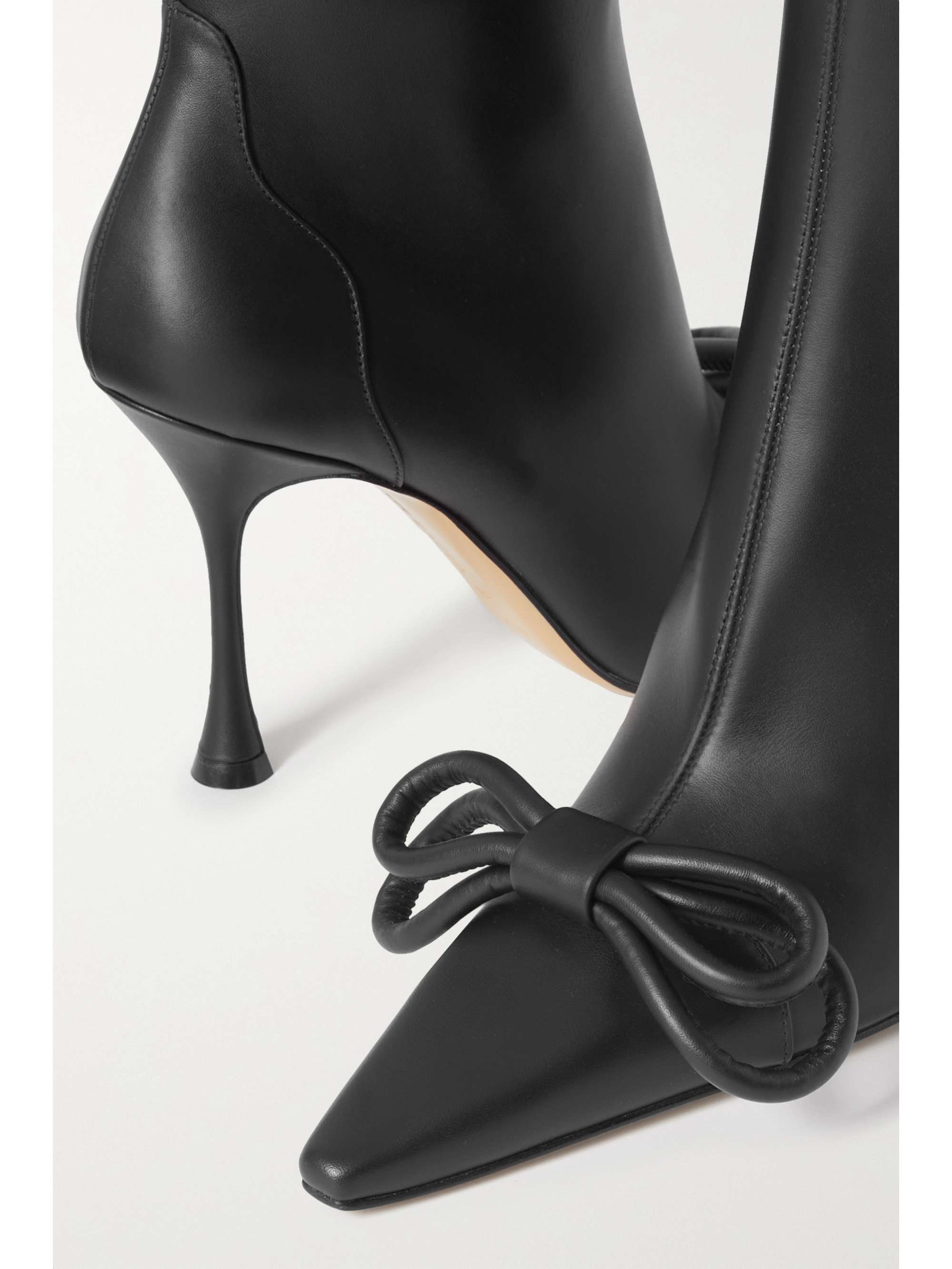 Bow deals ankle boots