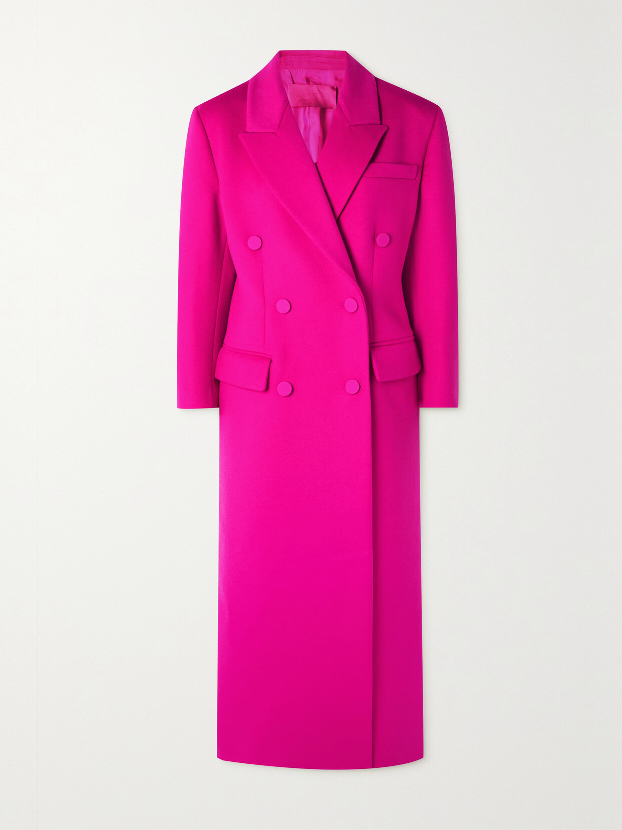 Valentino Garavani - Double-breasted Wool And Cashmere-blend Coat - Pink