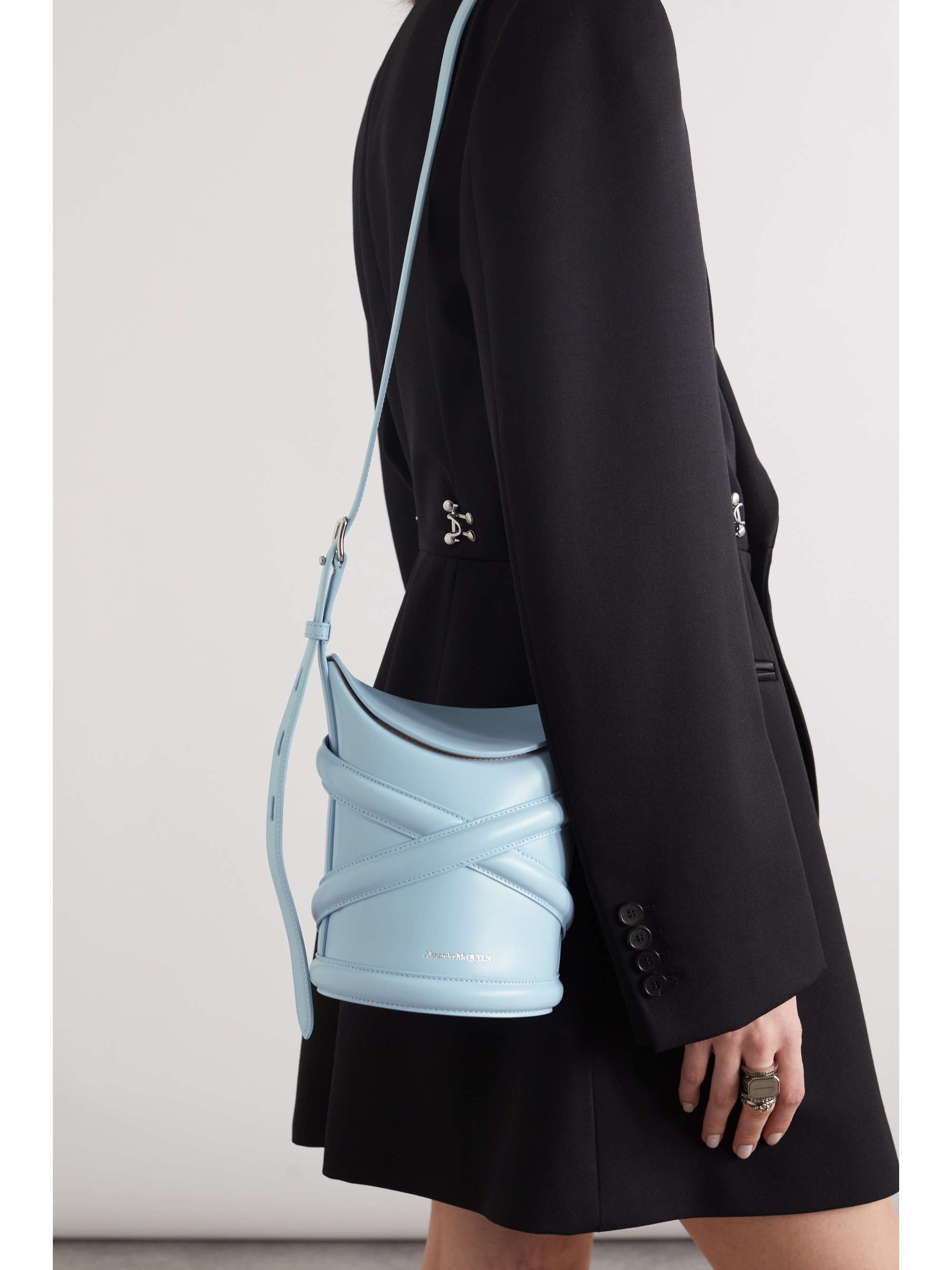 ALEXANDER MCQUEEN The Curve leather bucket bag