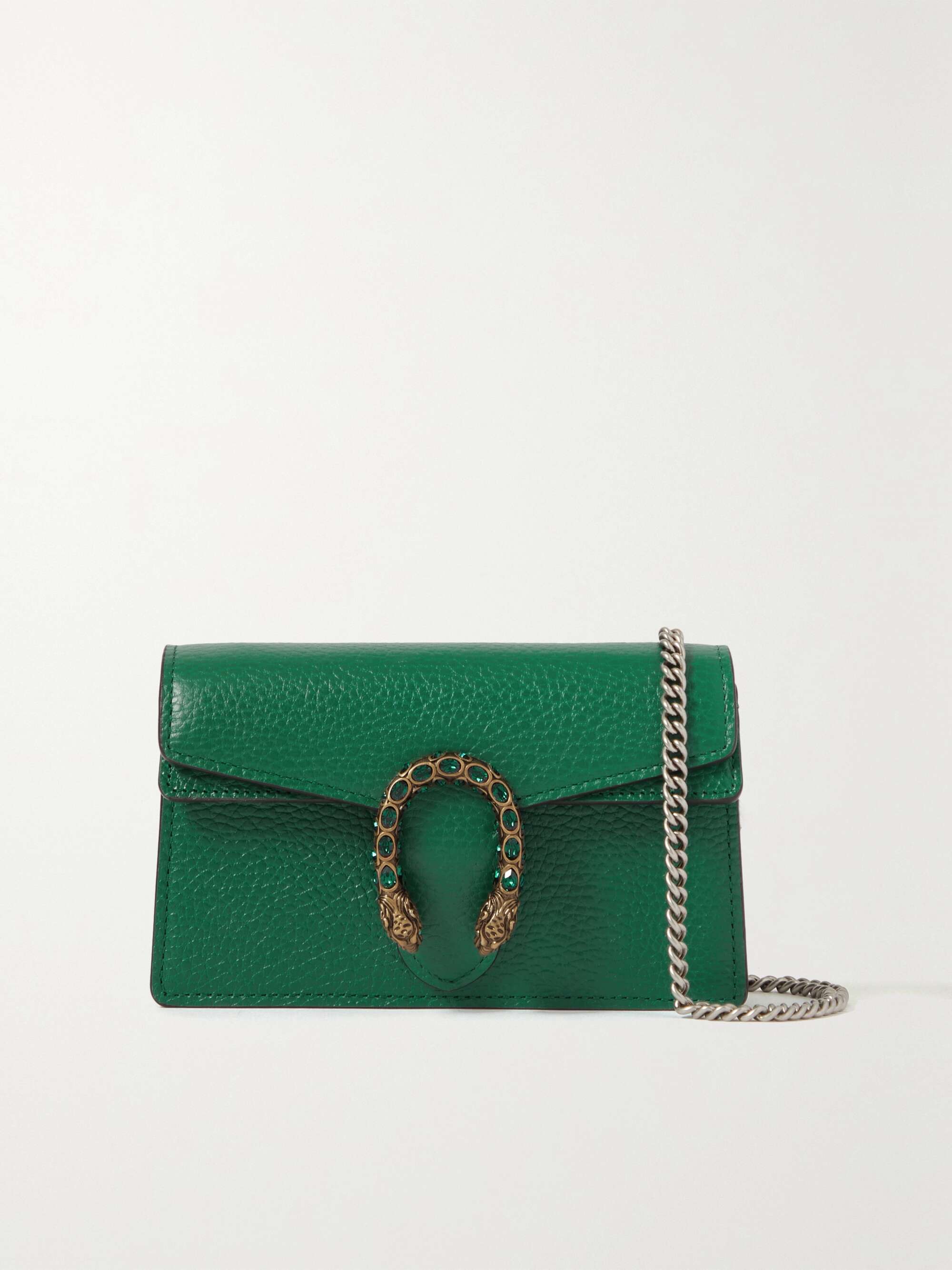 Gucci Women's Mini Dionysus Leather Bag - Green - Shoulder Bags