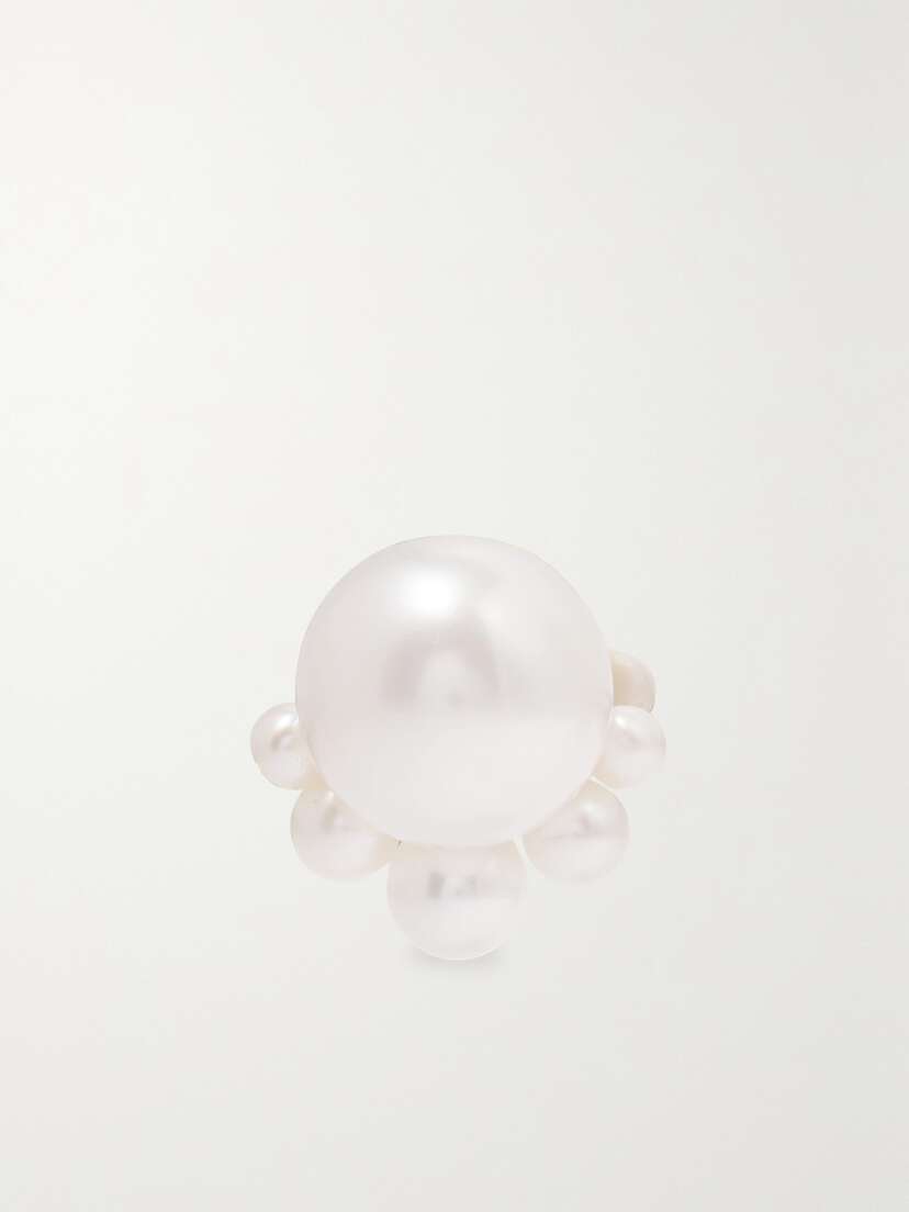 Sophie Bille Brahe Mariage 14-karat Gold Pearl Single Earring