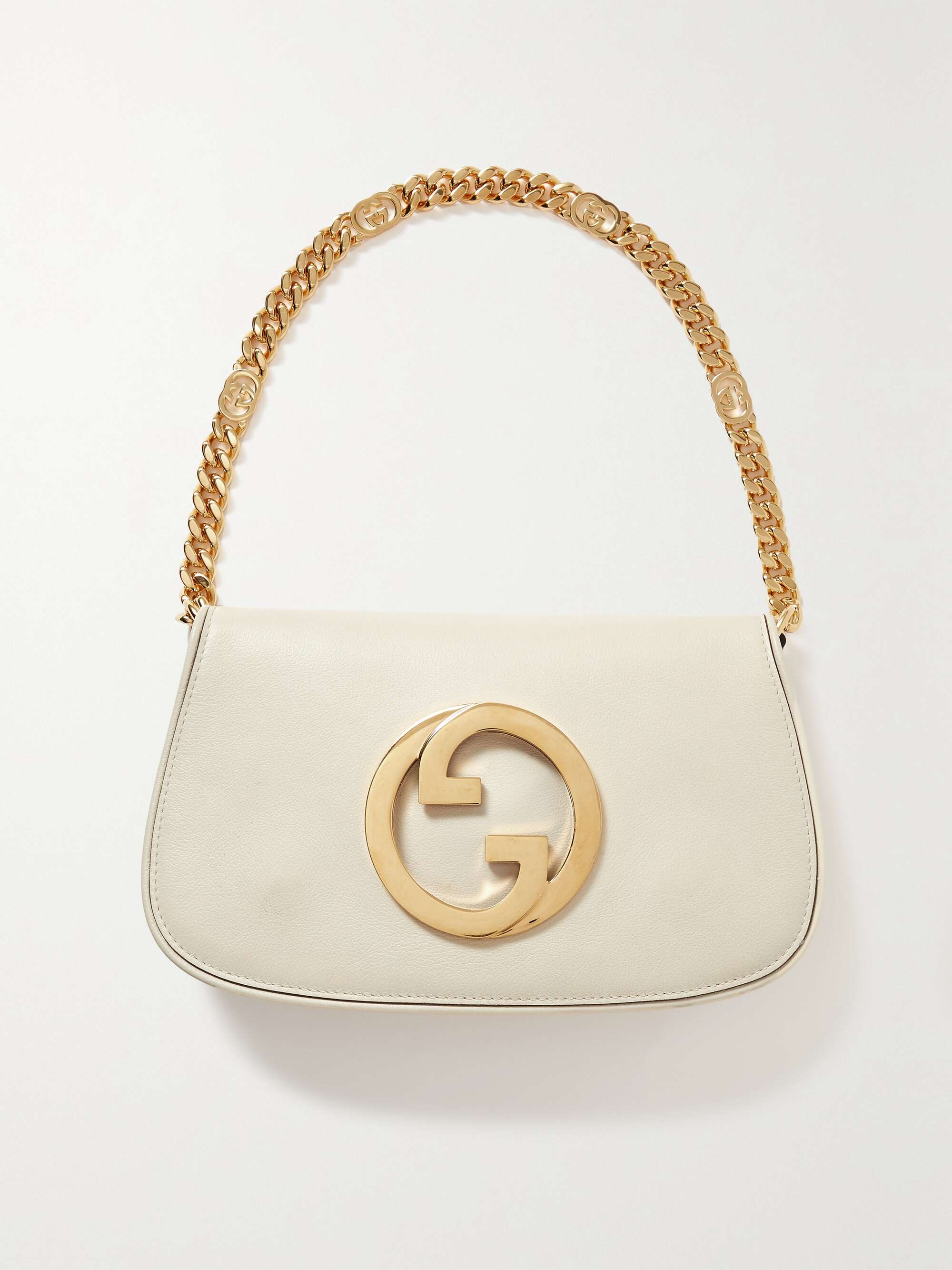 Gucci Blondie small shoulder bag in white leather