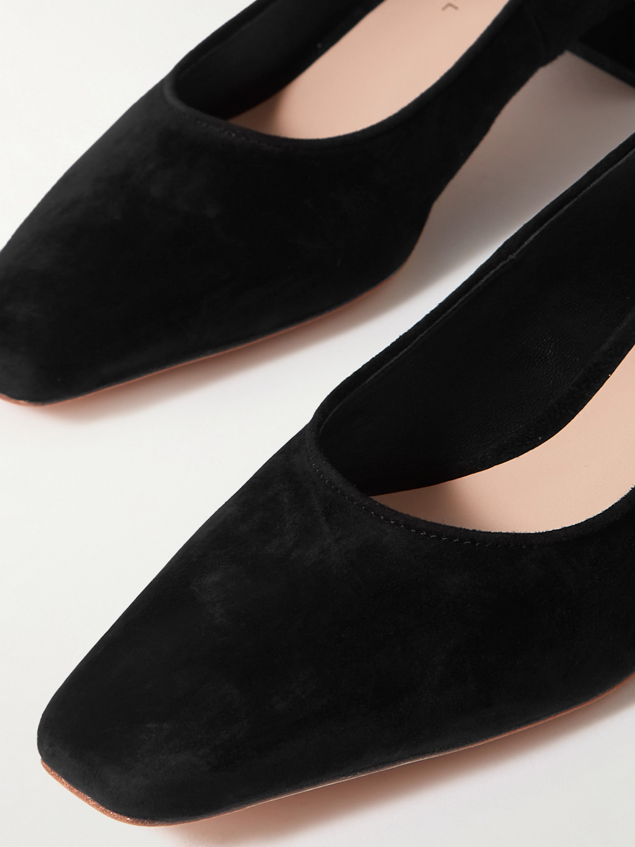 Shop Loeffler Randall + Net Sustain Nerine Suede Pumps In Black