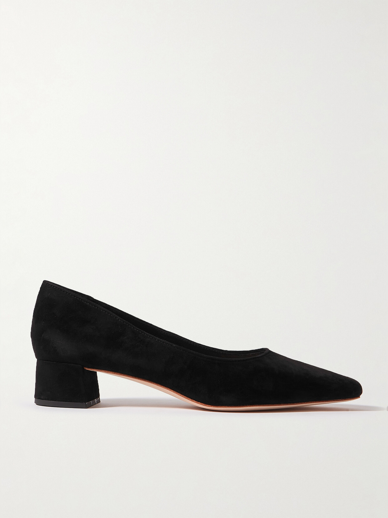 Shop Loeffler Randall + Net Sustain Nerine Suede Pumps In Black