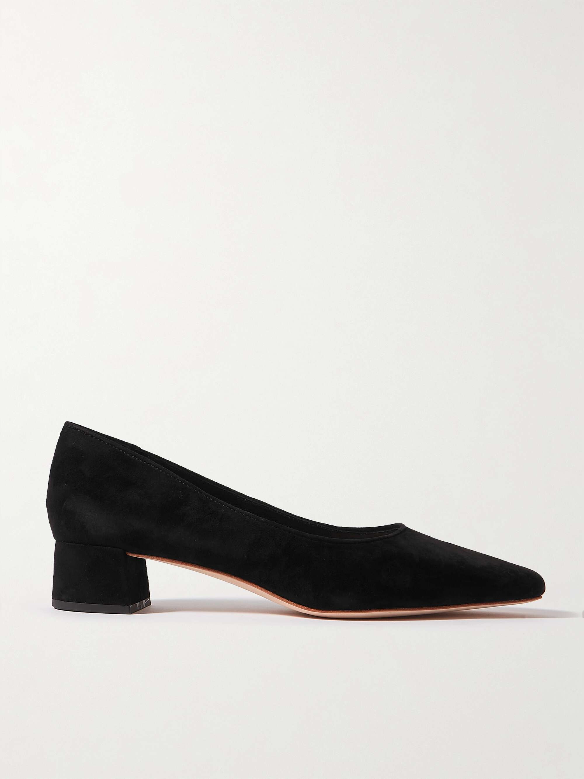 LOEFFLER RANDALL + NET SUSTAIN Nerine suede pumps | NET-A-PORTER