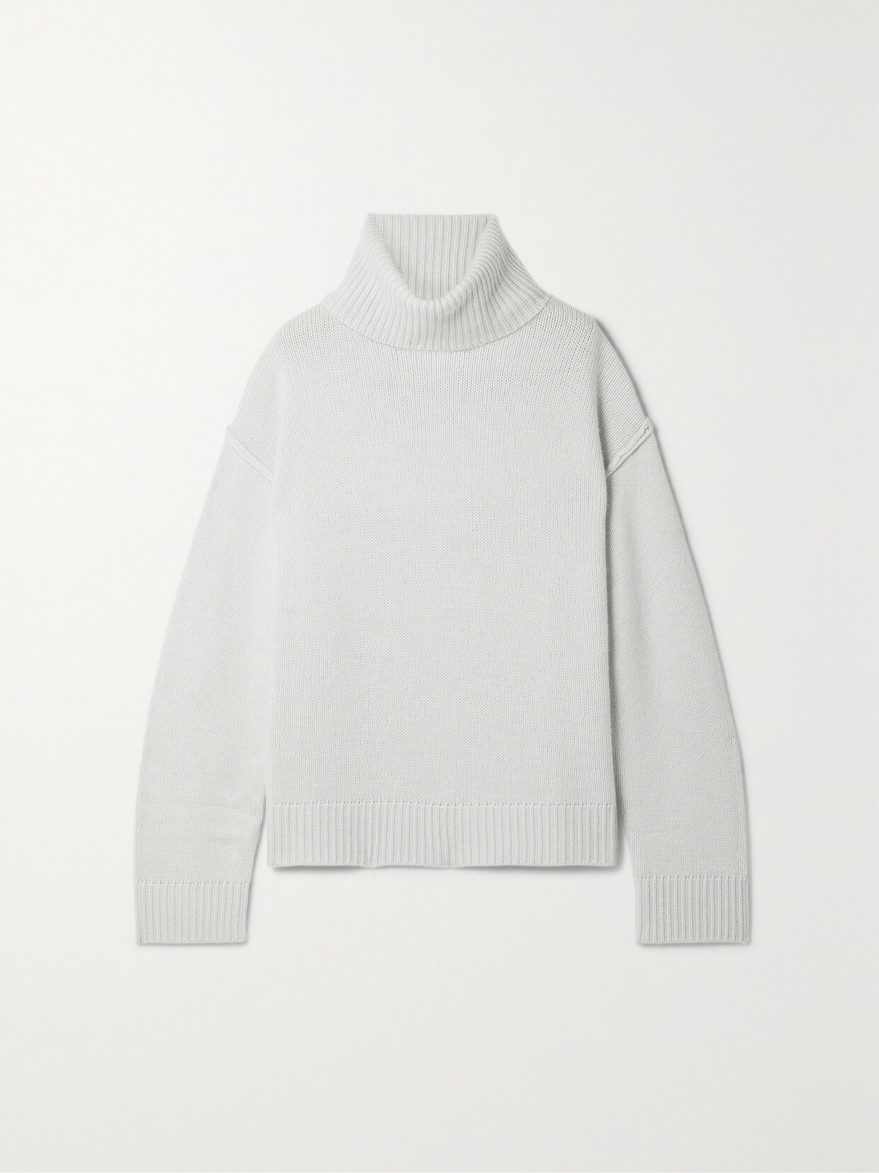 ALLUDE WOOL AND CASHMERE-BLEND TURTLENECK SWEATER