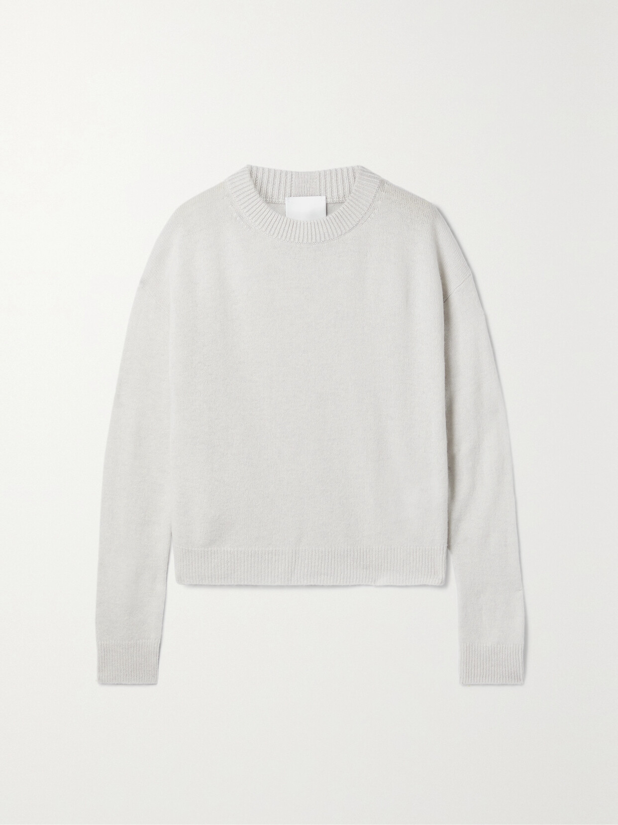 Allude Wool And Cashmere-blend Sweater In Gray