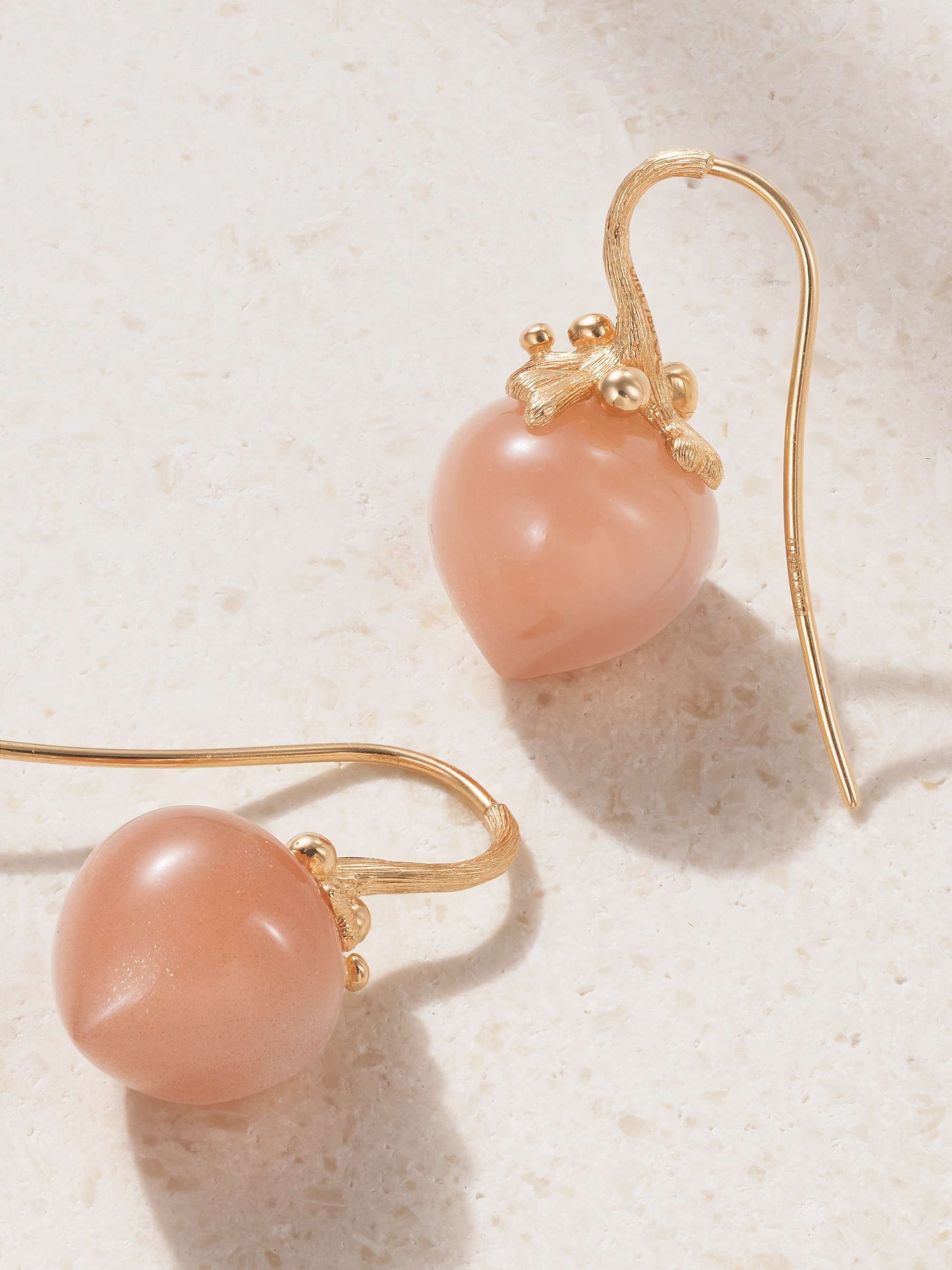 OLE LYNGGAARD COPENHAGEN Dew Drops 18karat gold moonstone earrings