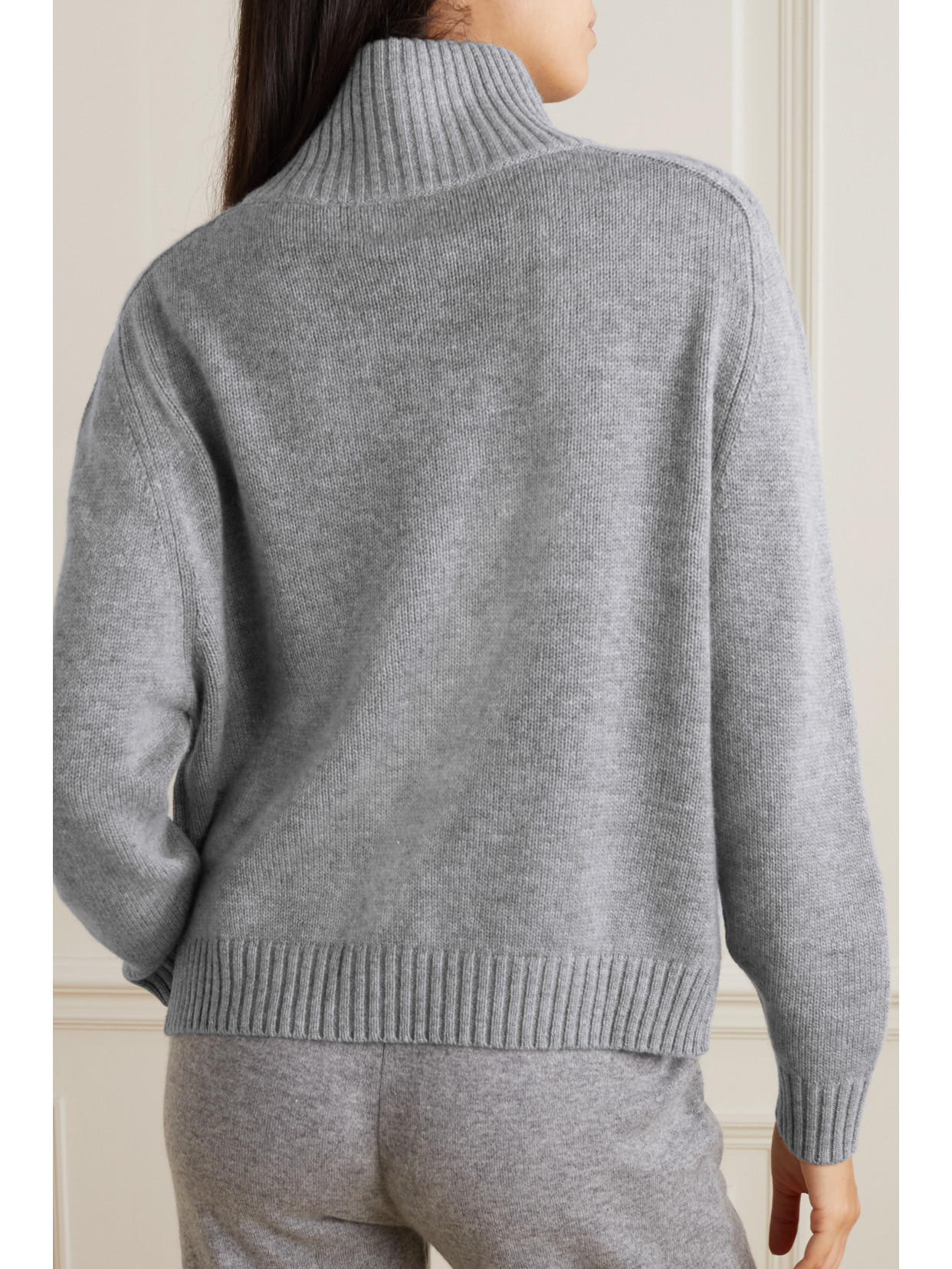 ALLUDE WOOL AND CASHMERE-BLEND TURTLENECK SWEATER