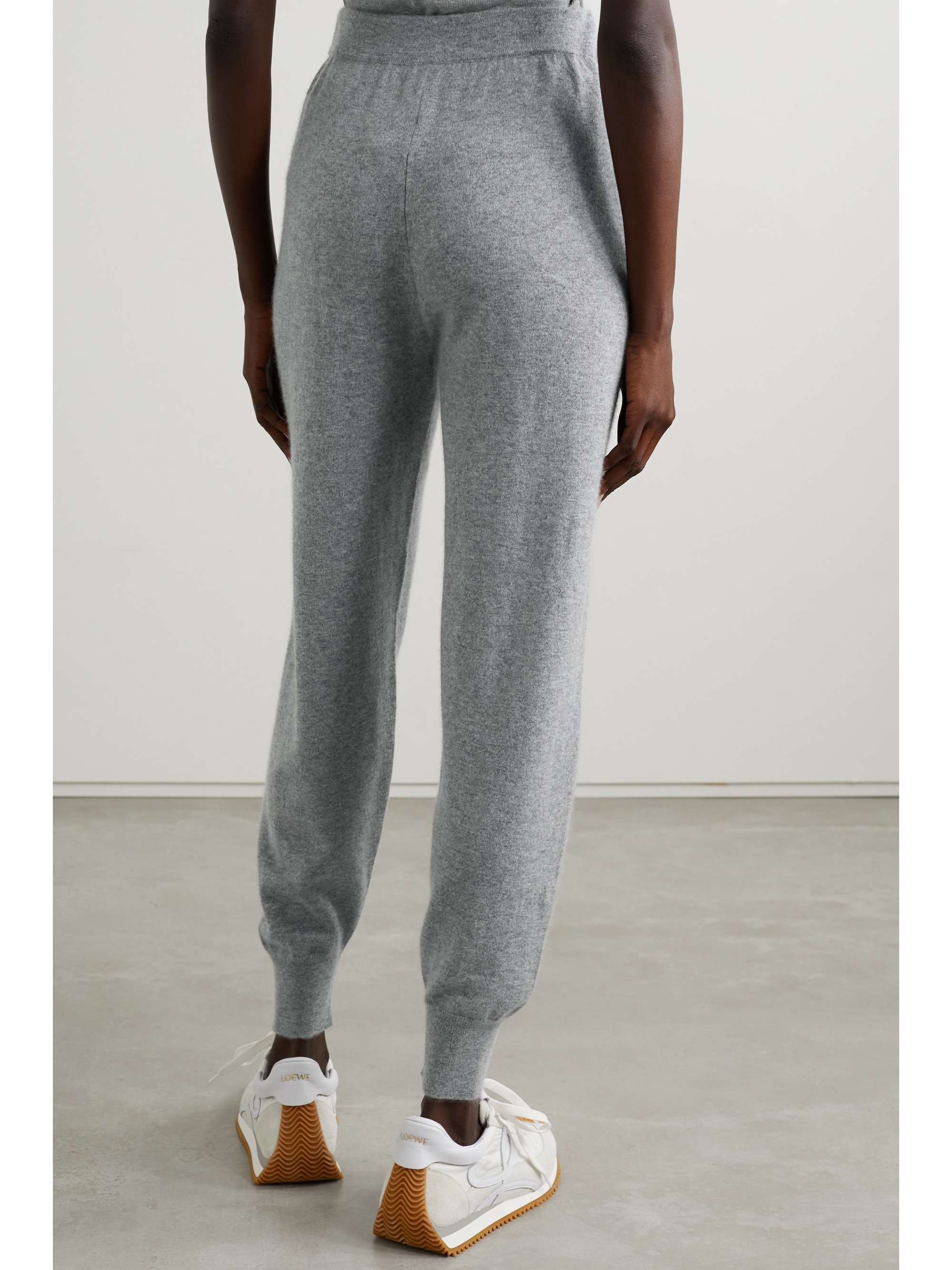 allude cashmere track pants
