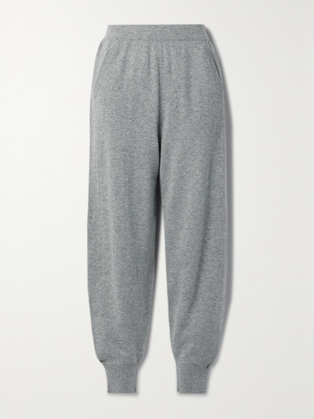 Allude Cashmere Track Pants In Gray