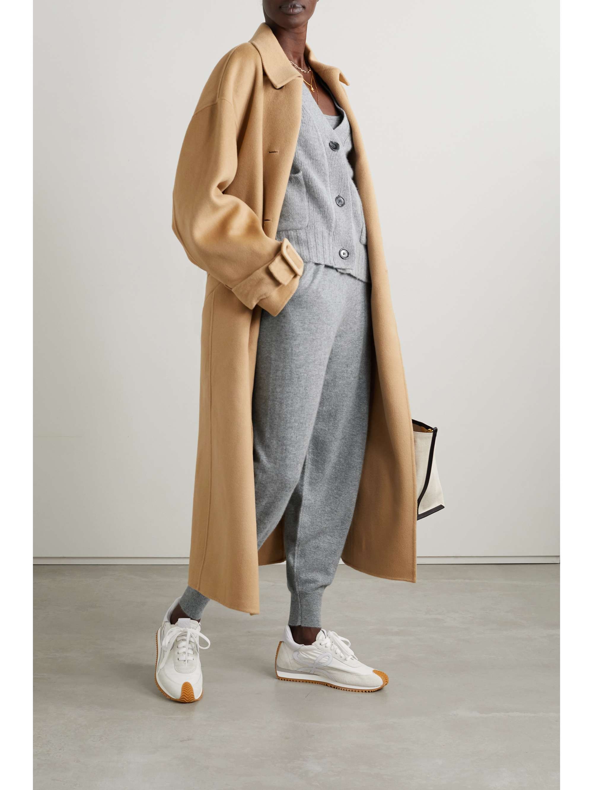 Cashmere track pants