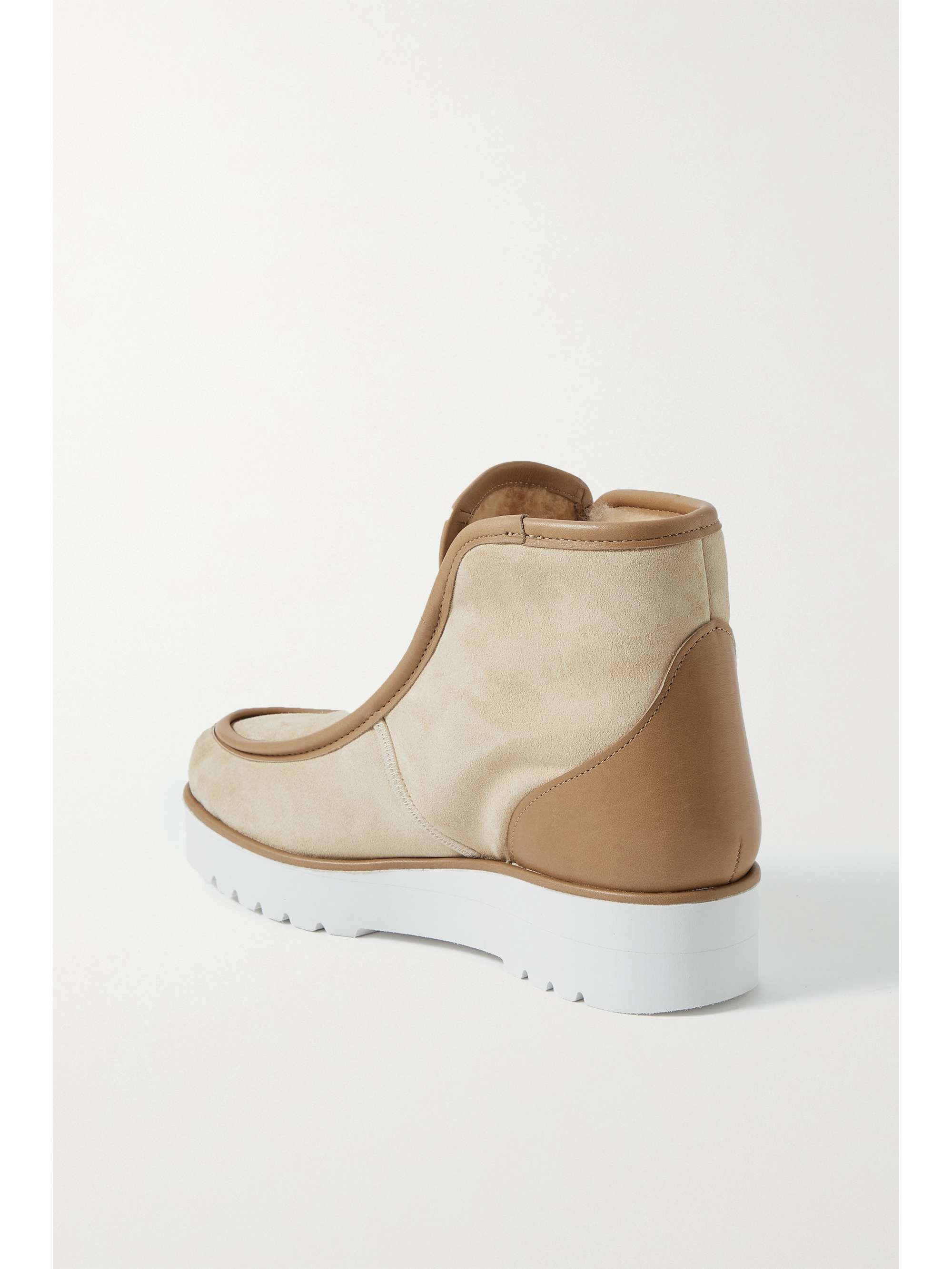 GABRIELA HEARST Tyga leather-trimmed suede ankle boots
