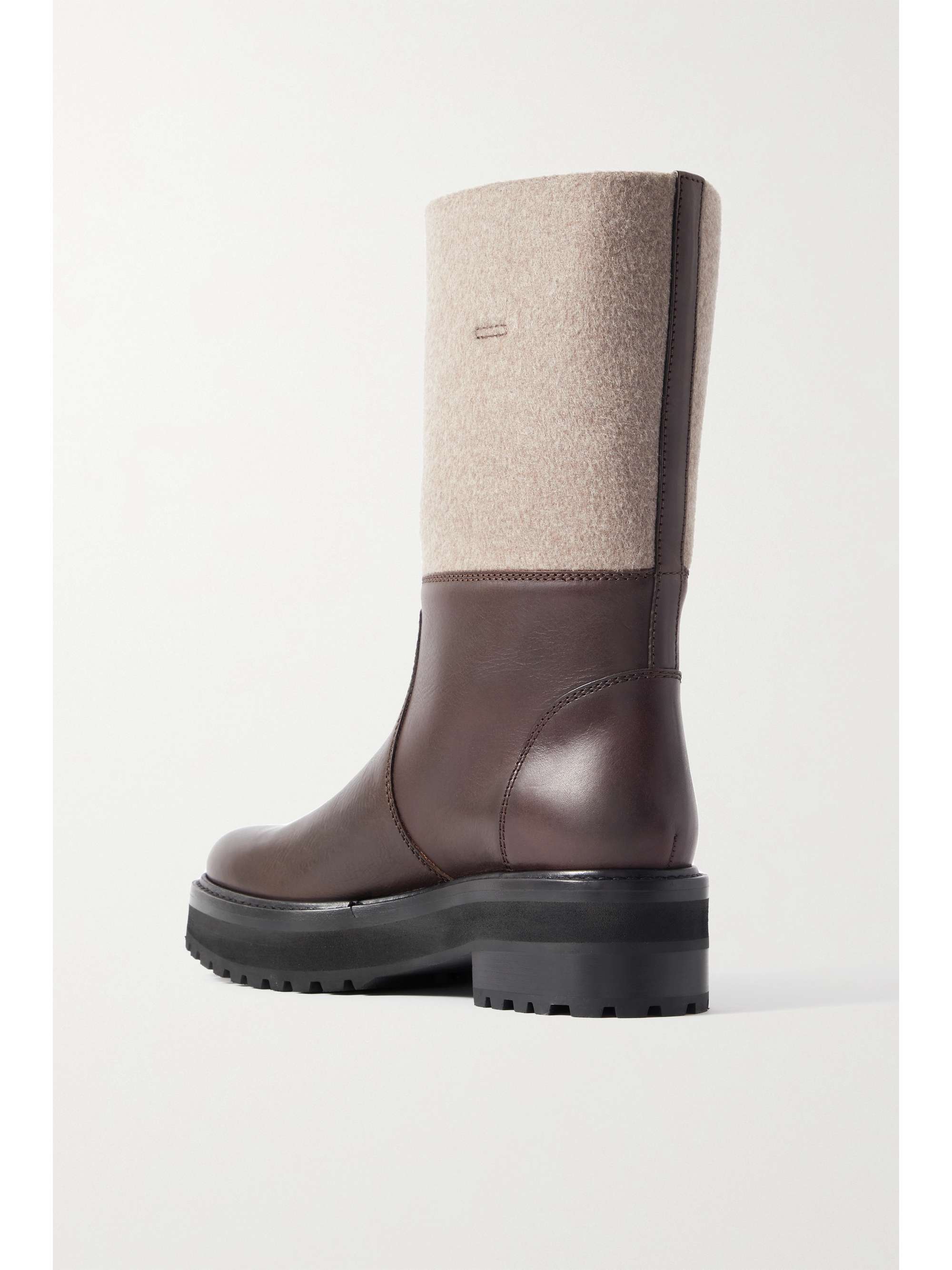 GABRIELA HEARST Aidan cashmere-paneled leather boots