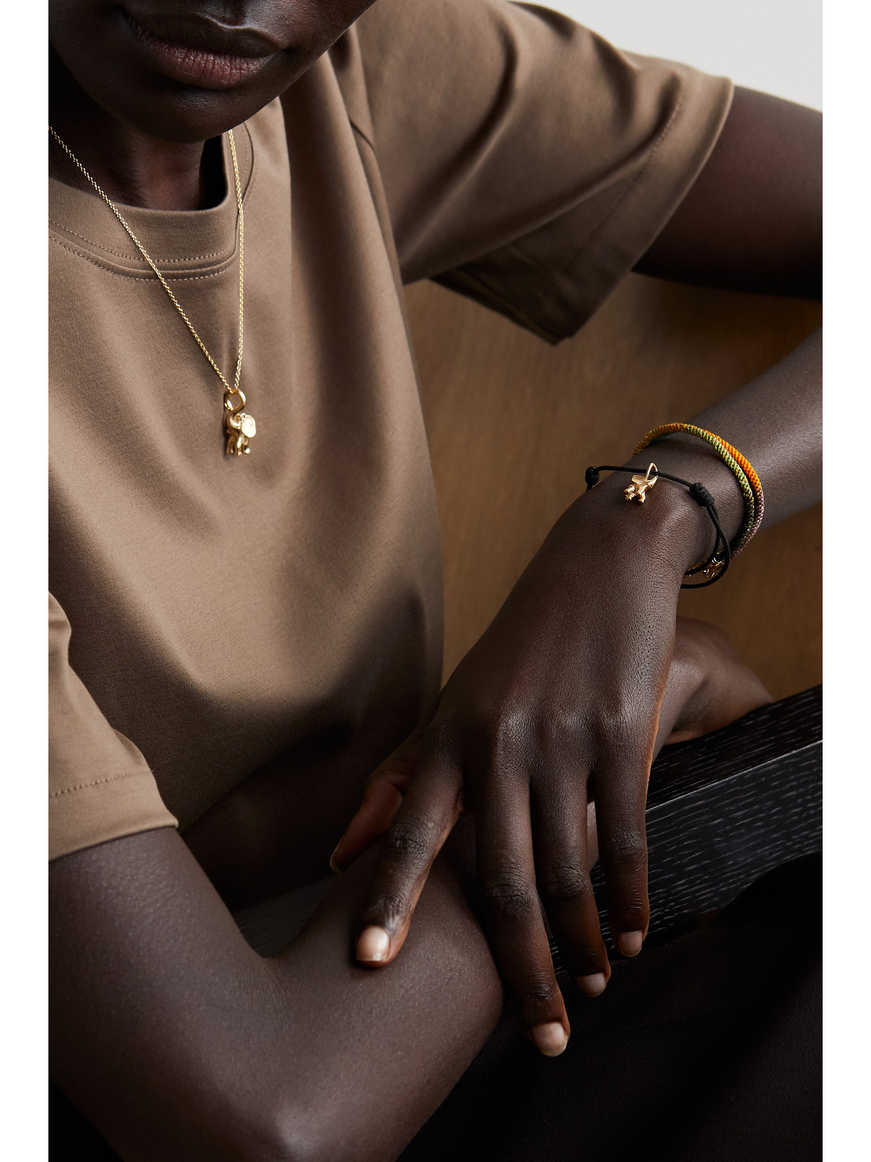 Ole Lynggaard Copenhagen My Little World 18-karat Gold And Rope Diamond Bracelet In Black