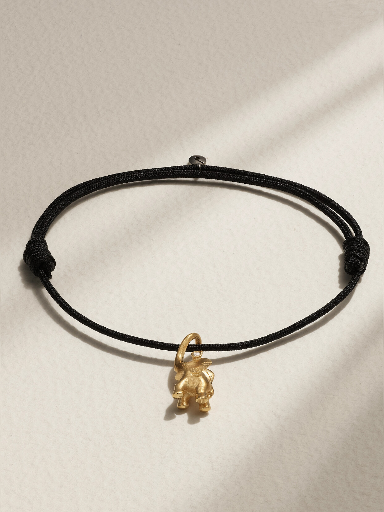 Ole Lynggaard Copenhagen My Little World 18-karat Gold And Rope Diamond Bracelet In Black