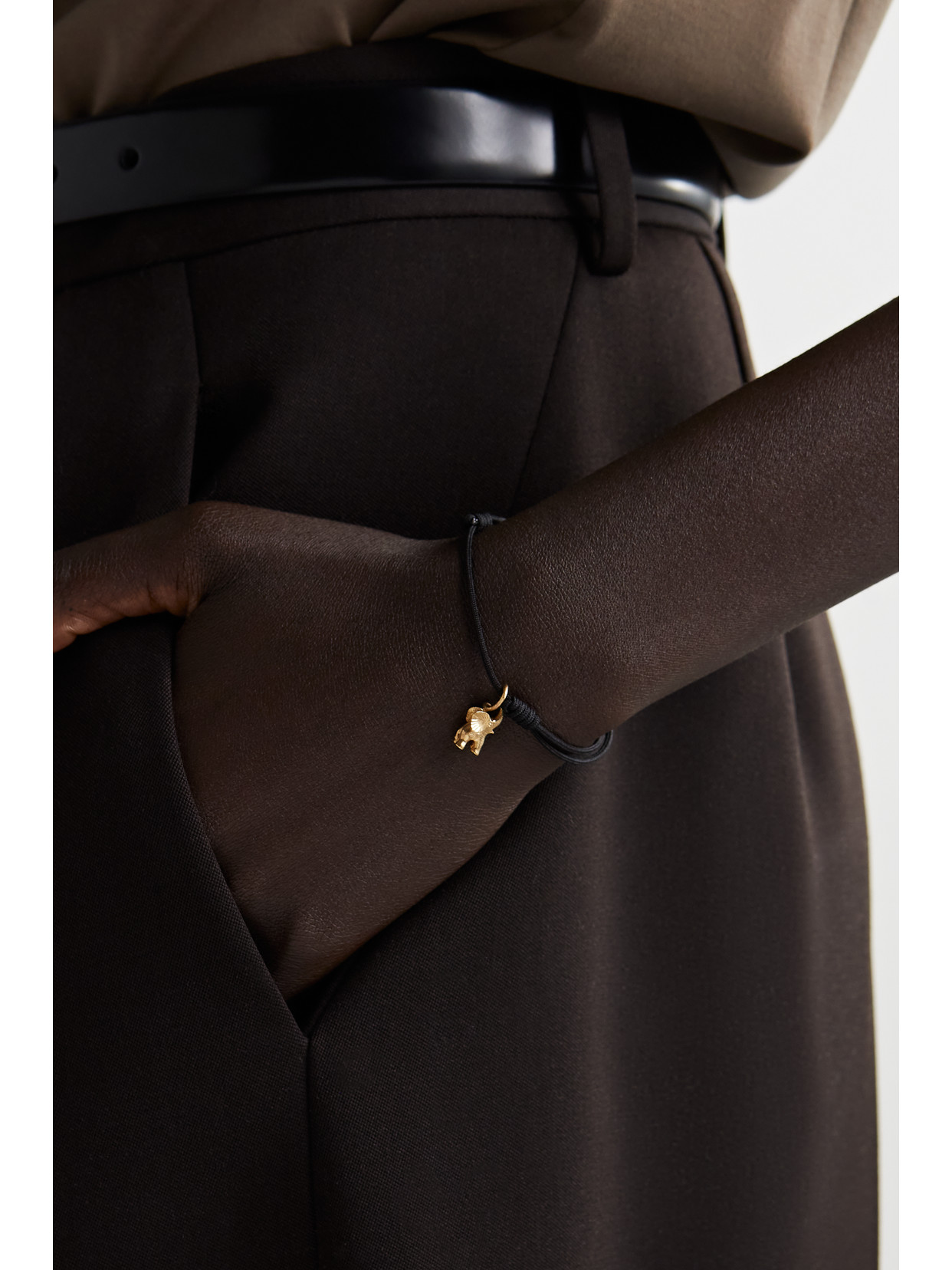 Ole Lynggaard Copenhagen My Little World 18-karat Gold And Rope Diamond Bracelet In Black