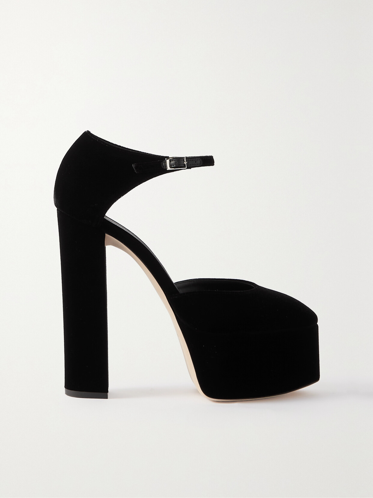 Giuseppe Zanotti Velvet Platform Pumps - Black