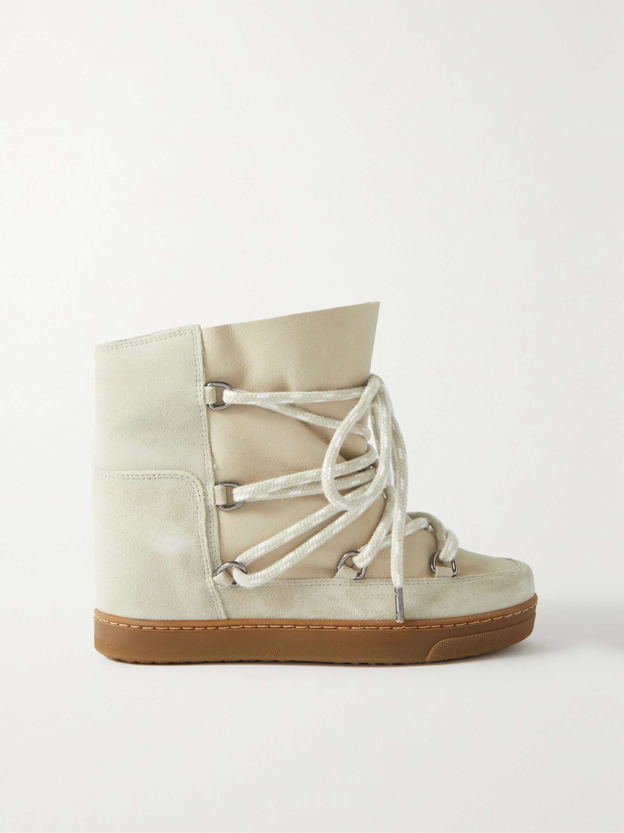 ISABEL MARANT shearling-lined suede snow | NET-A-PORTER