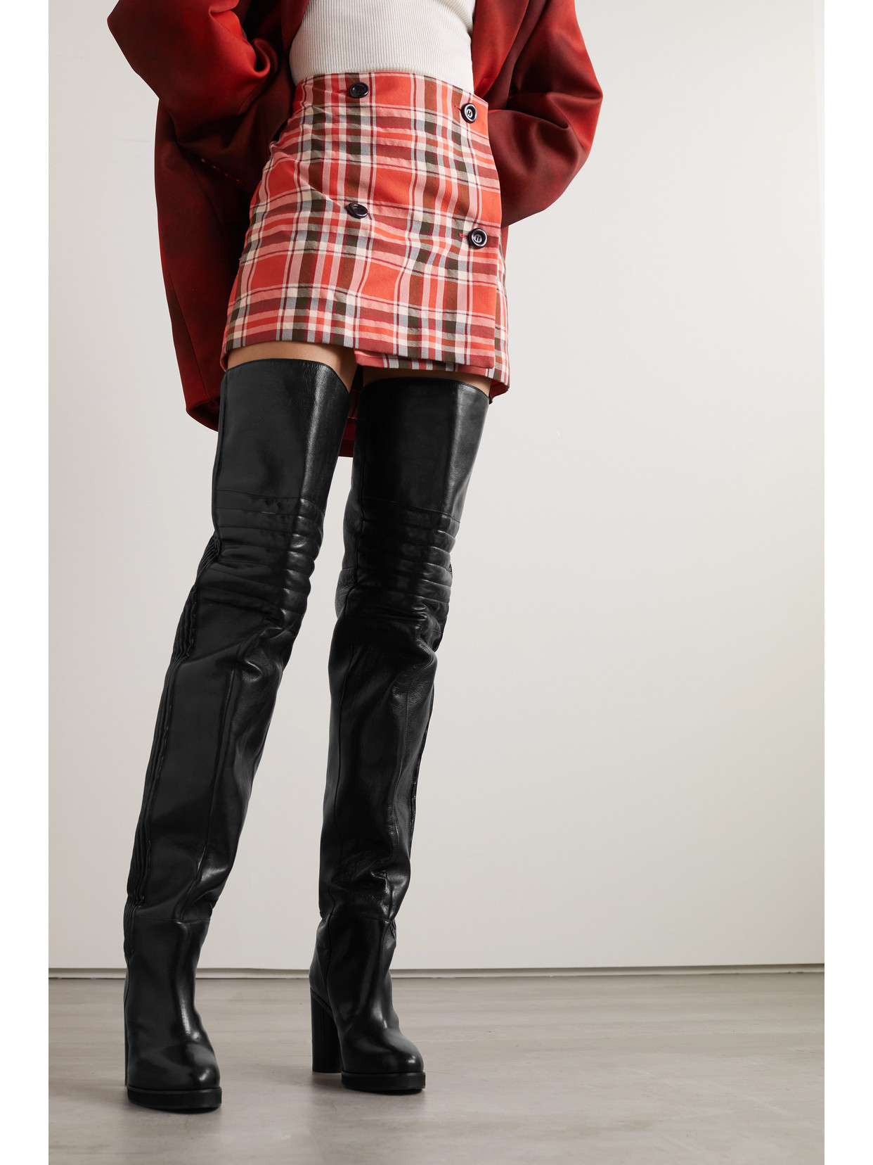 Laelle Leather Over-The-Knee Boots