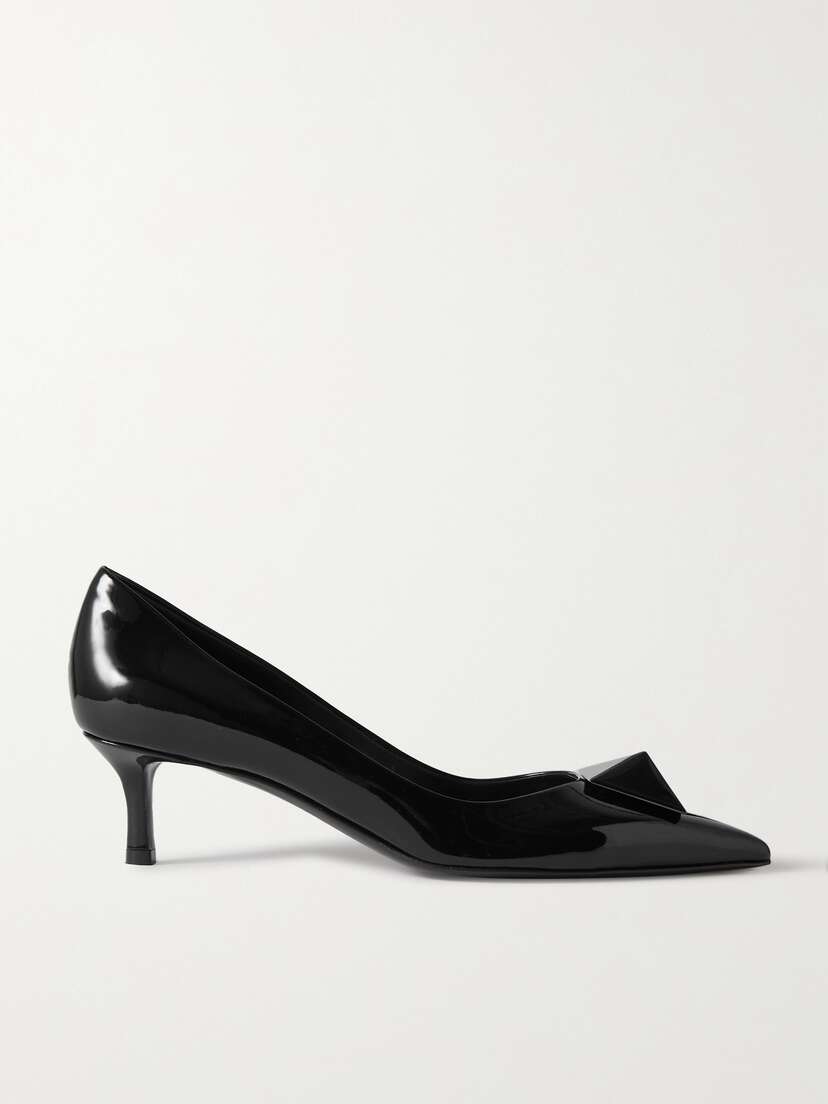 Valentino Garavani One Stud 50 Embellished Patent-leather Pumps