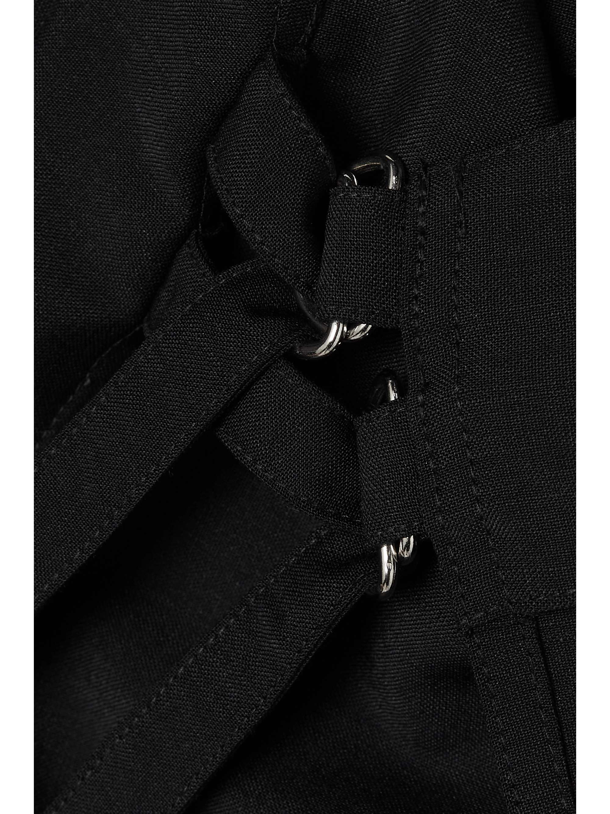 IOANNES Mohair and wool-blend mini wrap skirt