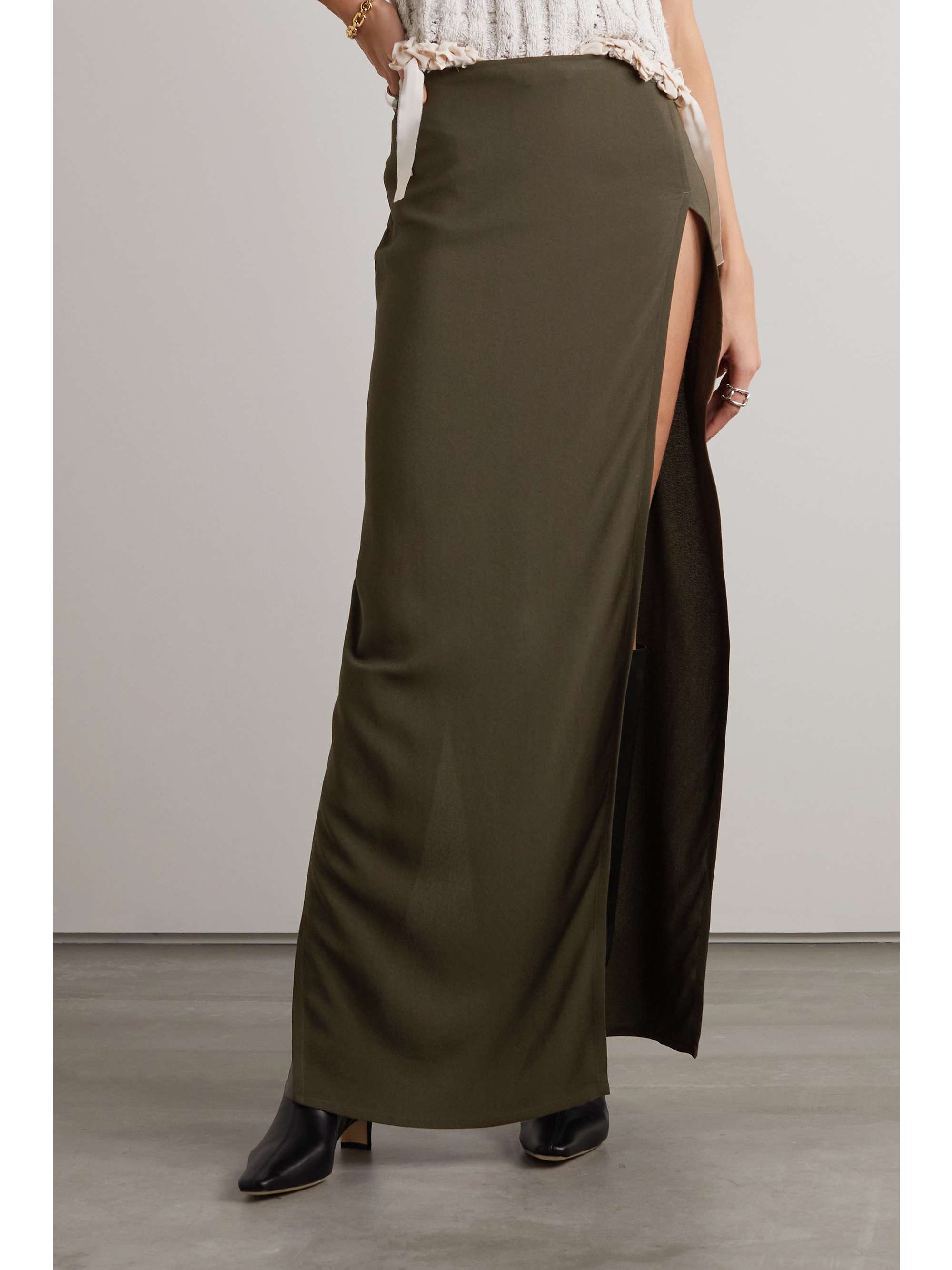 IOANNES Martine crepe maxi skirt